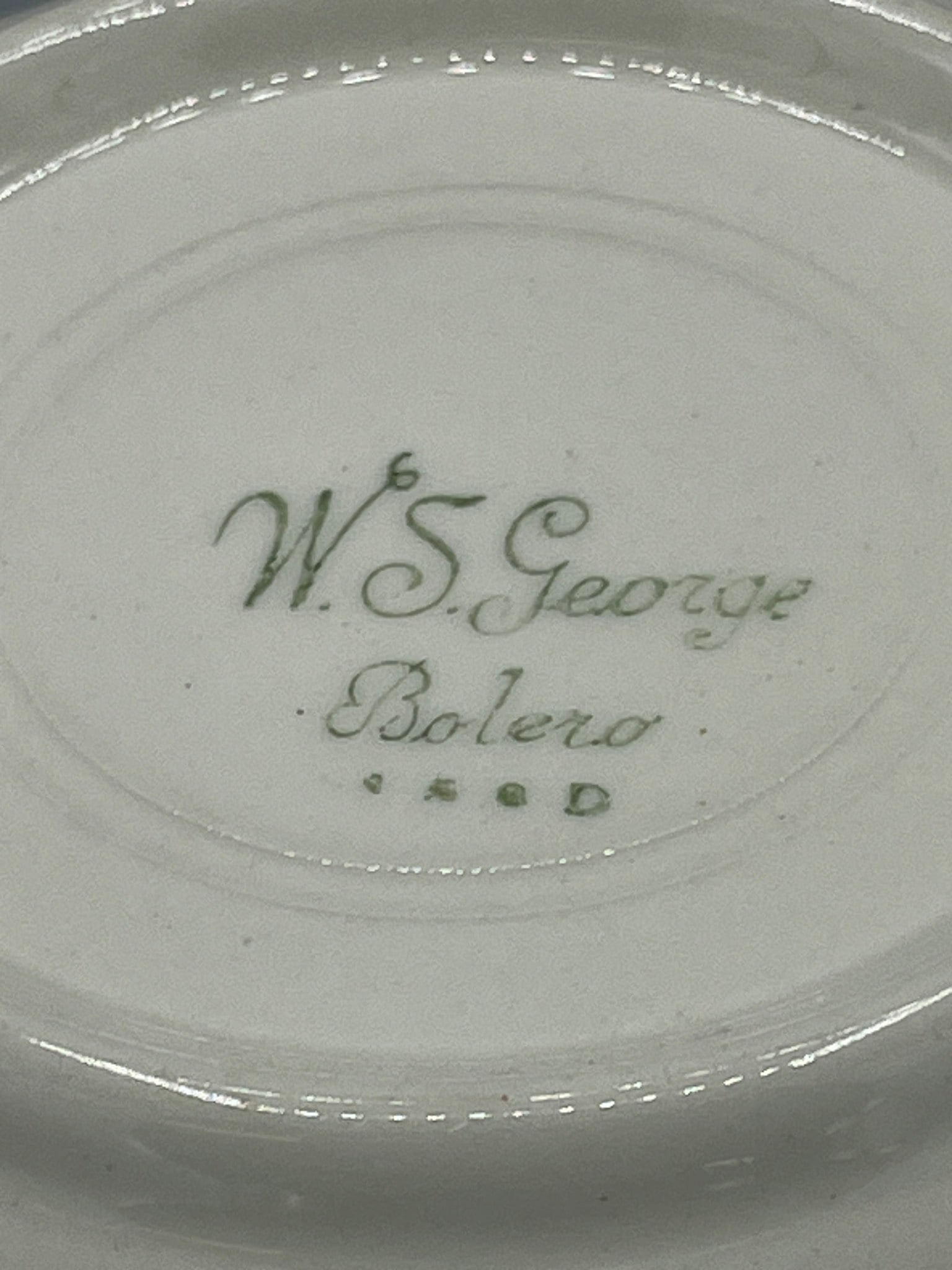 W.S. George Bolero 136D Pink Floral Pattern Bowl with Gold Trim - 4