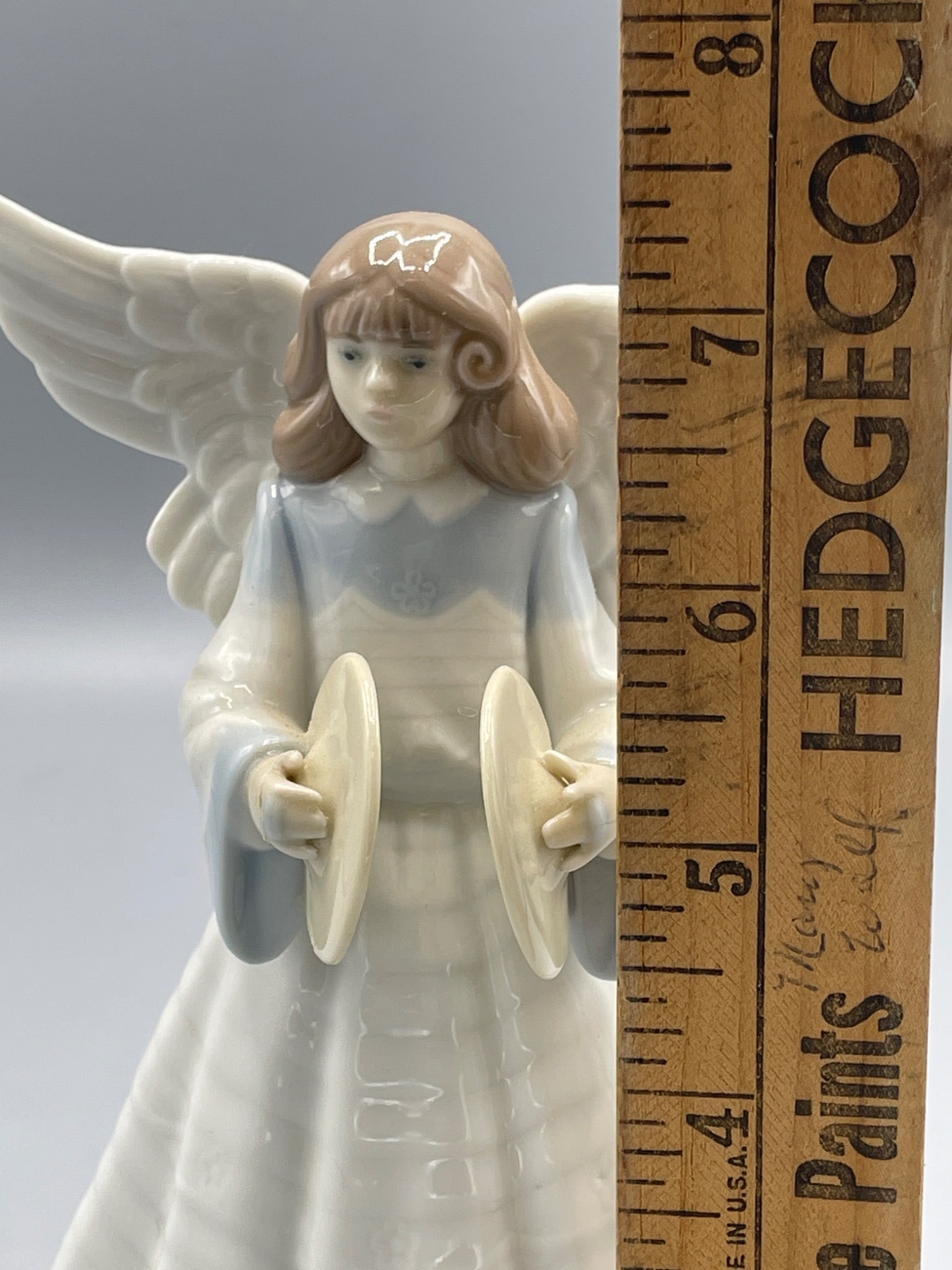 LladrÃ³ Porcelain Angel Figurine With Cymbals, Model 01484, 1991 - 5