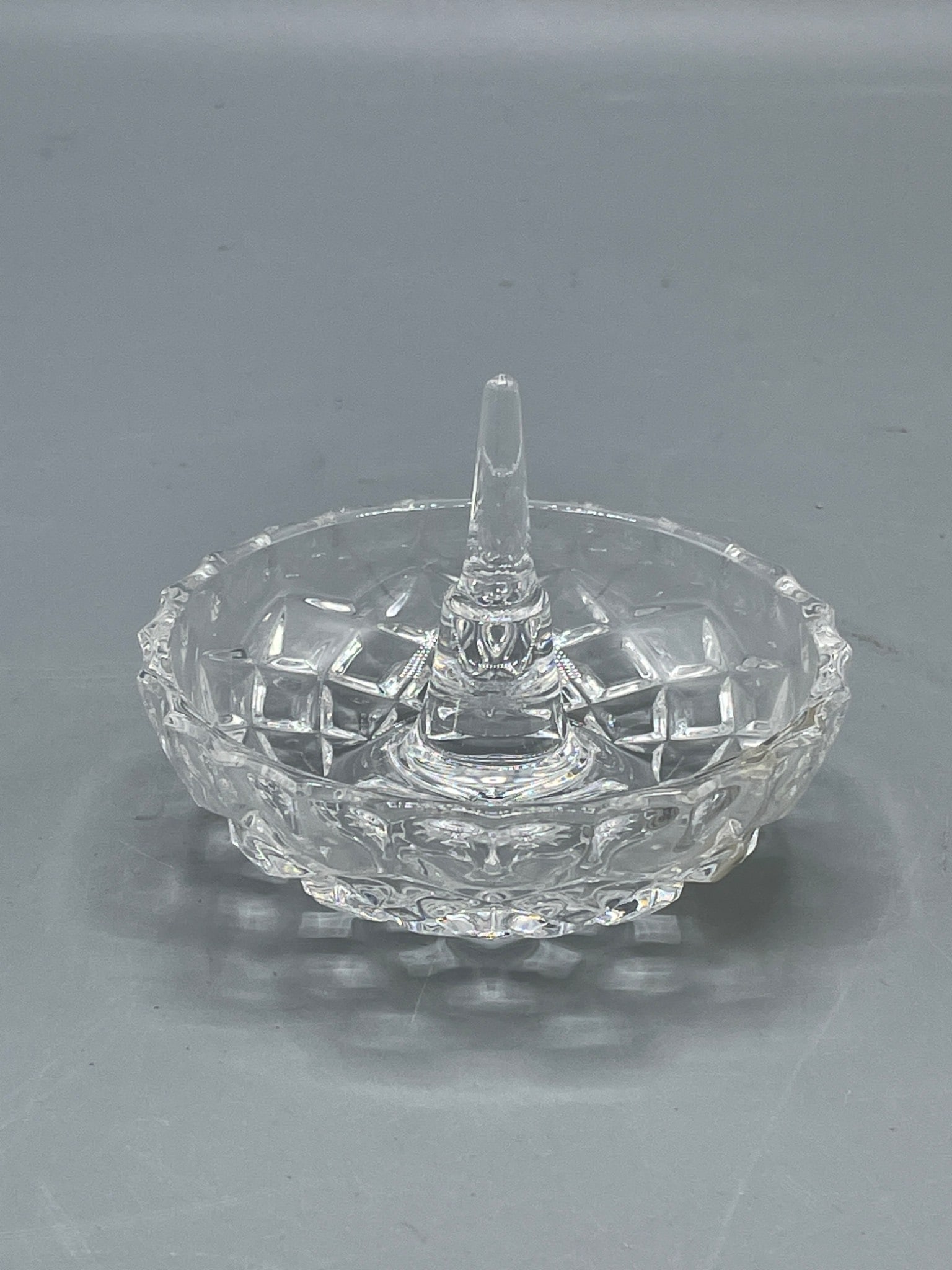 Gorham Full Lead Crystal Ring Holder, Made in West Germany - 2