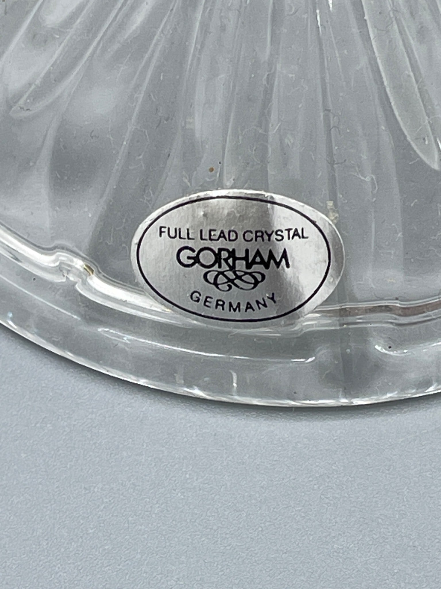 Gorham Full Lead Crystal Lidded Bowl - Germany - 5
