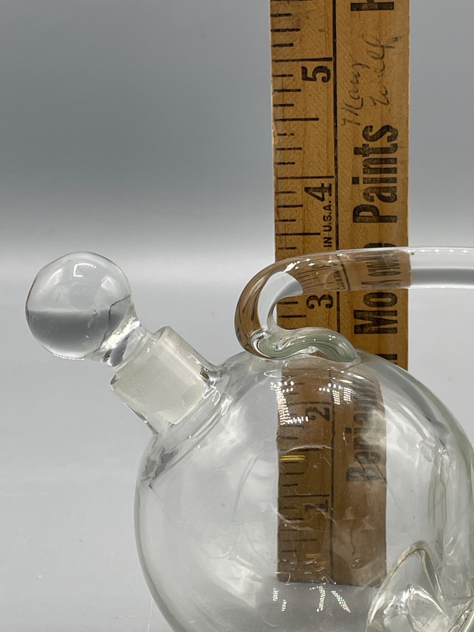 Dual-Chamber Glass Cruet With Stoppered Lids and Swing Handle - 5