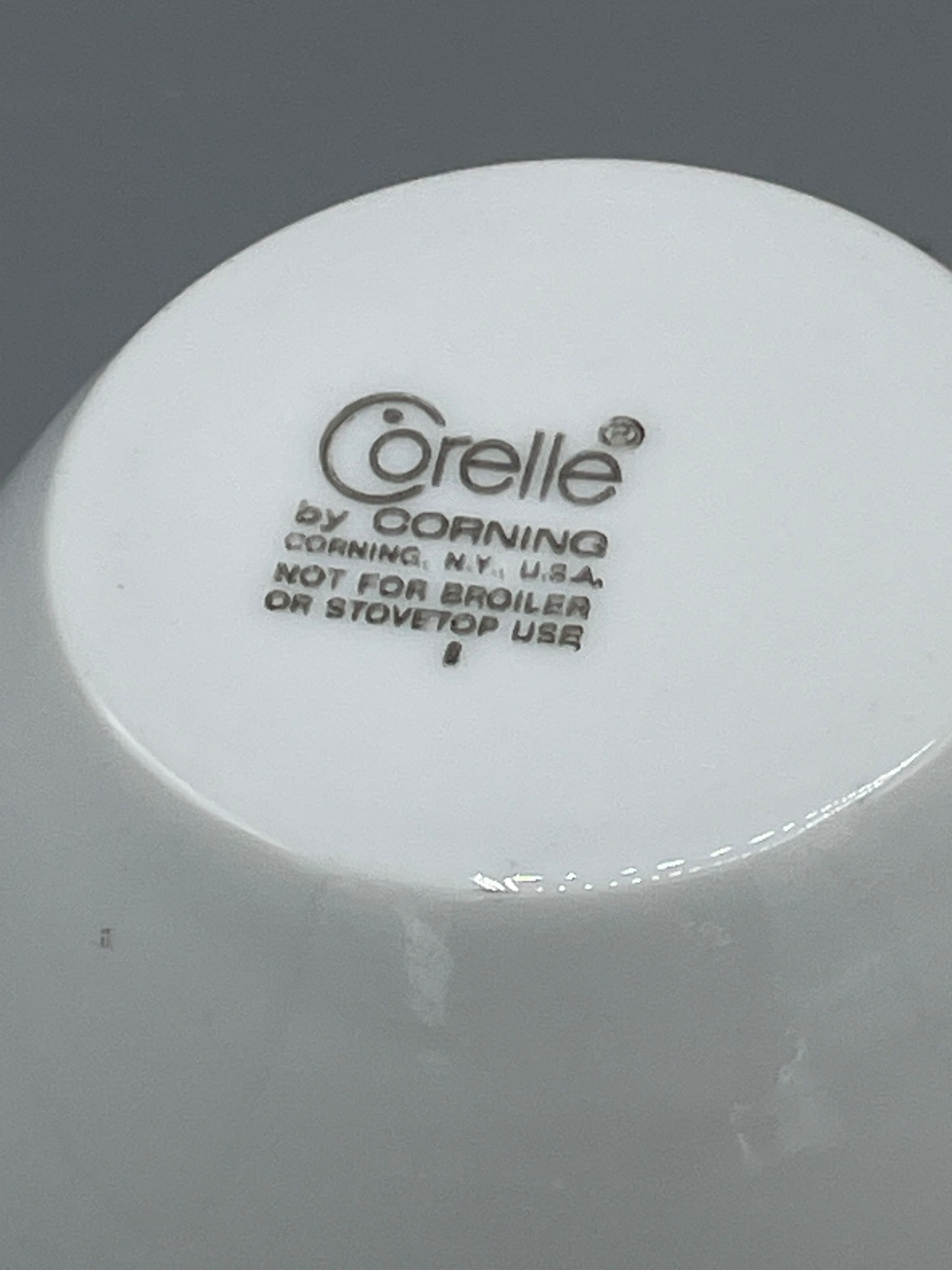 2 Corelle by Corning White Bowls with Green Floral Pattern - 4