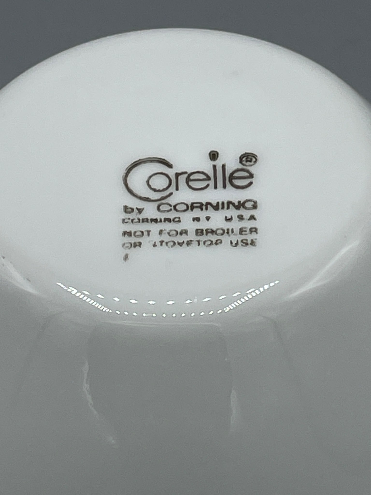 2 Corelle by Corning White Bowls with Green Floral Pattern - 5