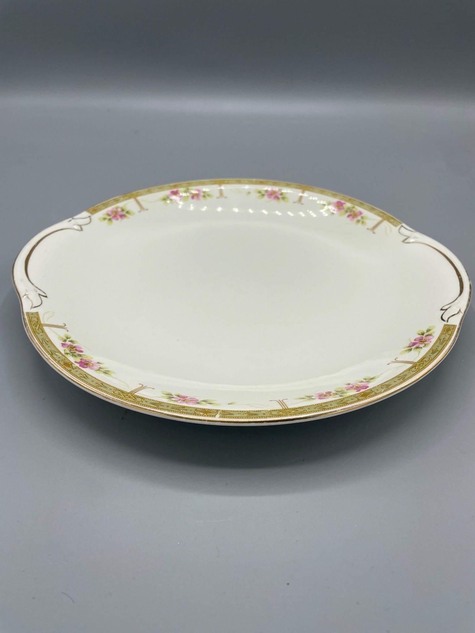Johnson Bros. England Floral Serving Plate With Gold Trim (1 of 6)