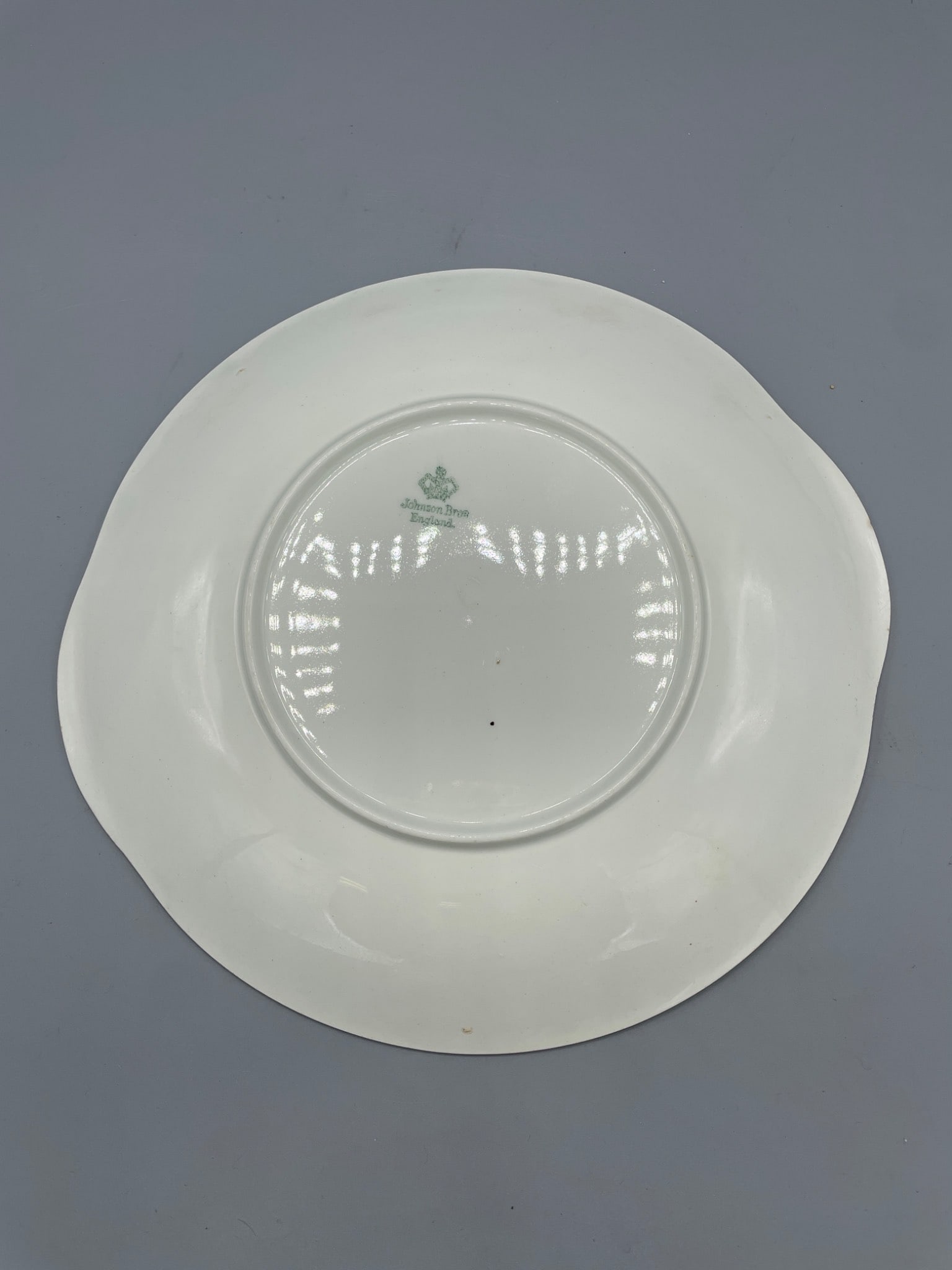 Johnson Bros. England Floral Serving Plate With Gold Trim - 4