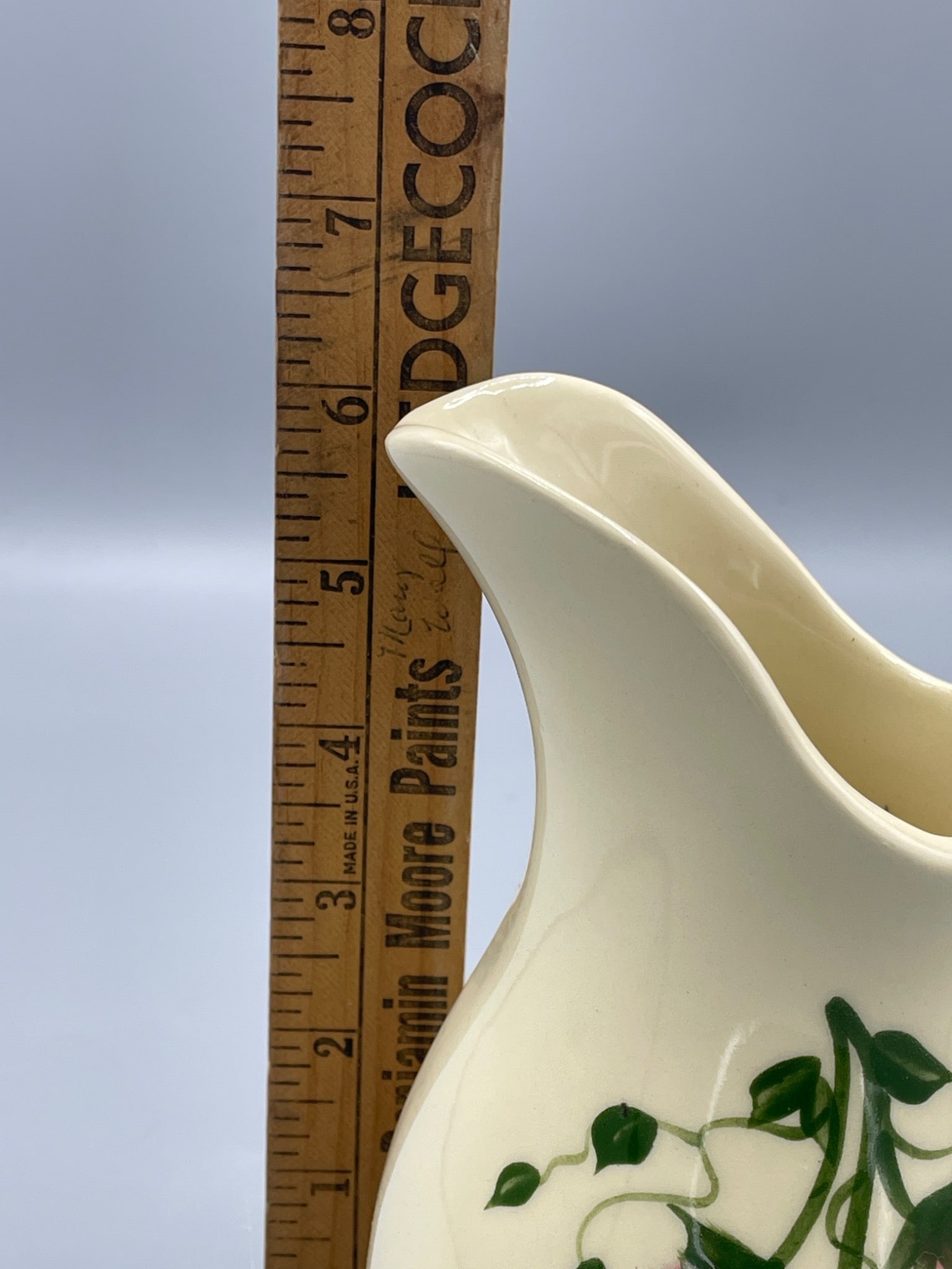Alpine Pottery Ceramic Pitcher, Roseville, Ohio, Year 2000 - 6