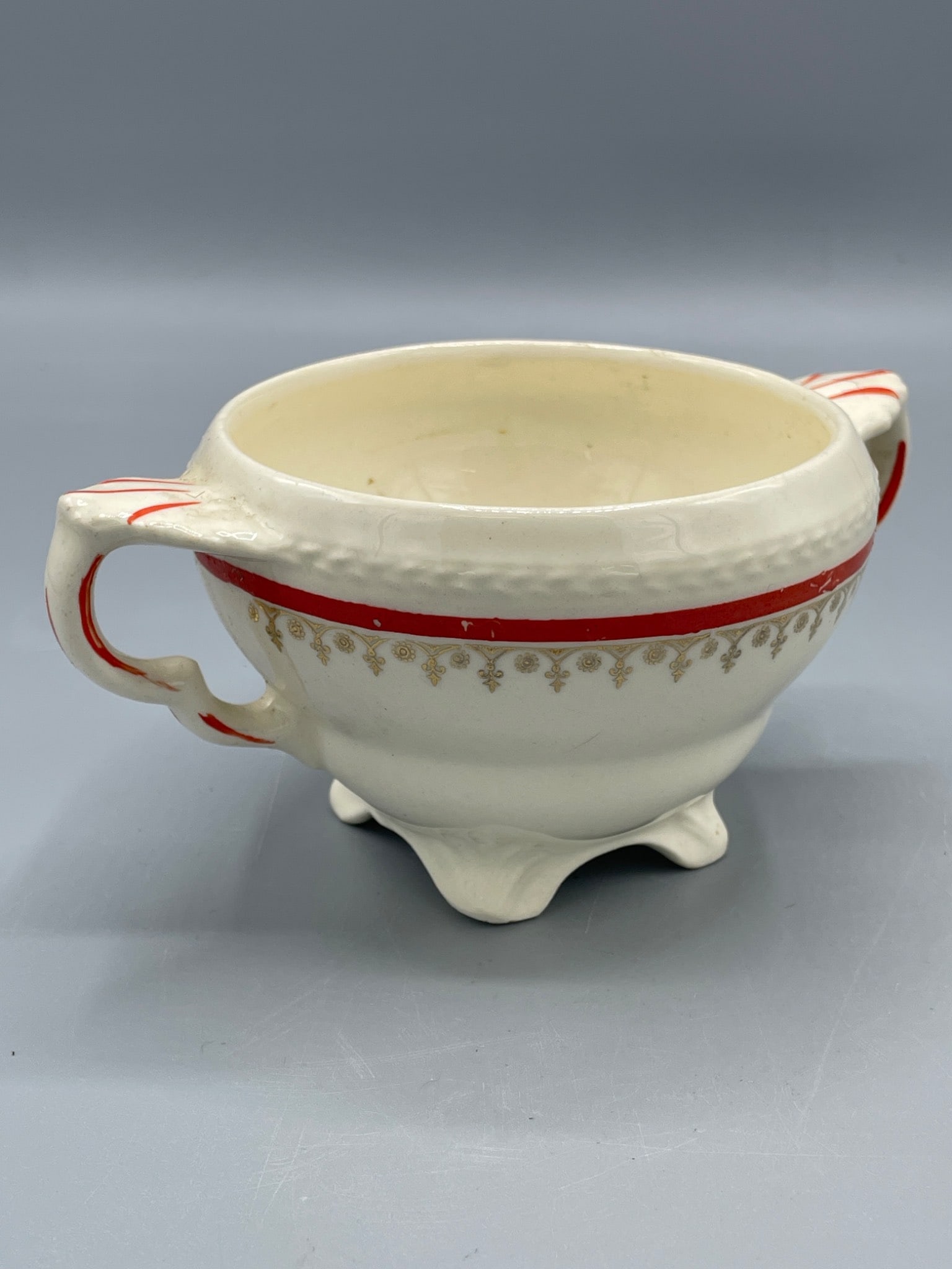Crown Potteries Co. Double-Handled Footed Bowl, Circa 1947 - 2