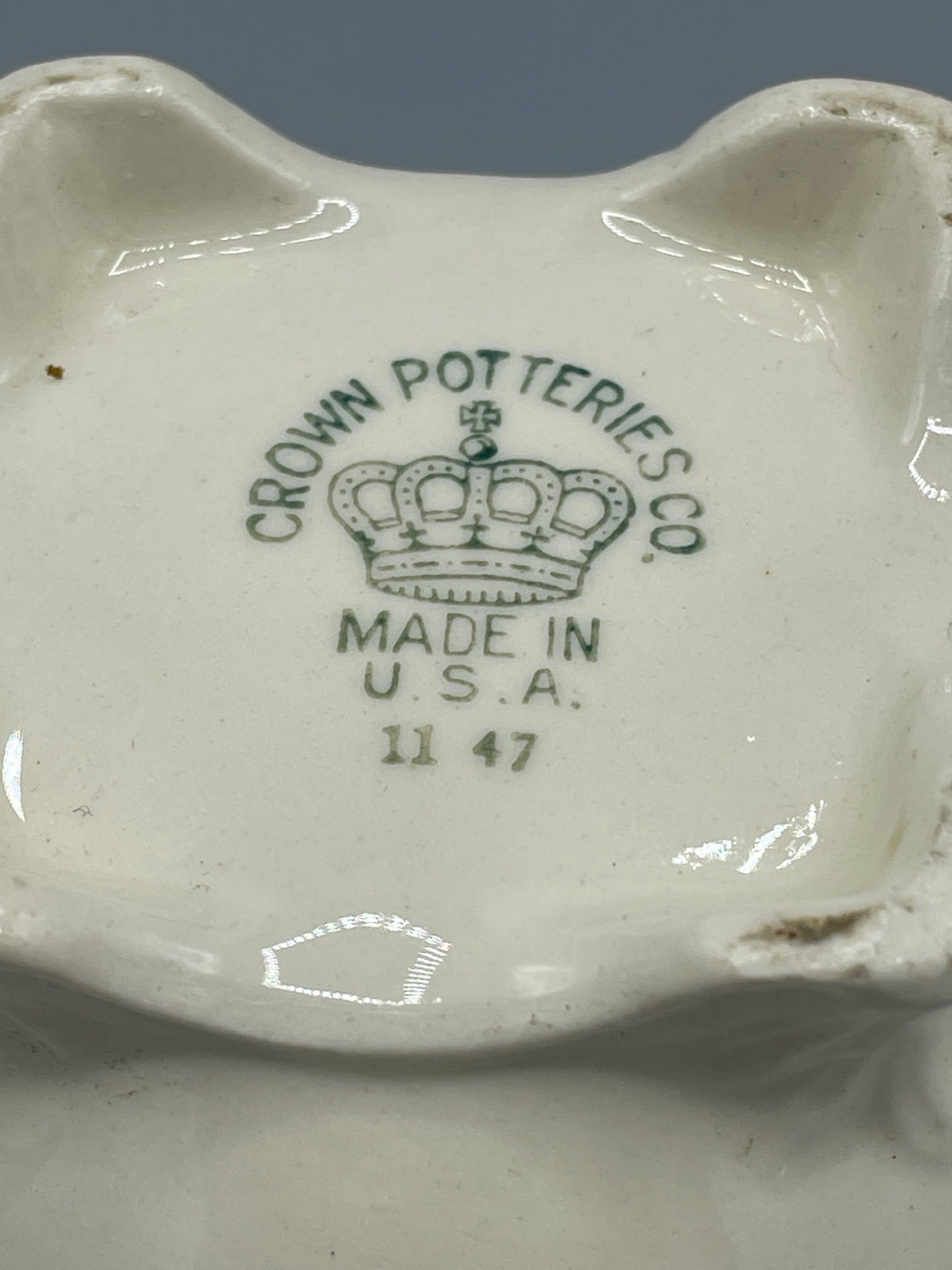 Crown Potteries Co. Double-Handled Footed Bowl, Circa 1947 - 5