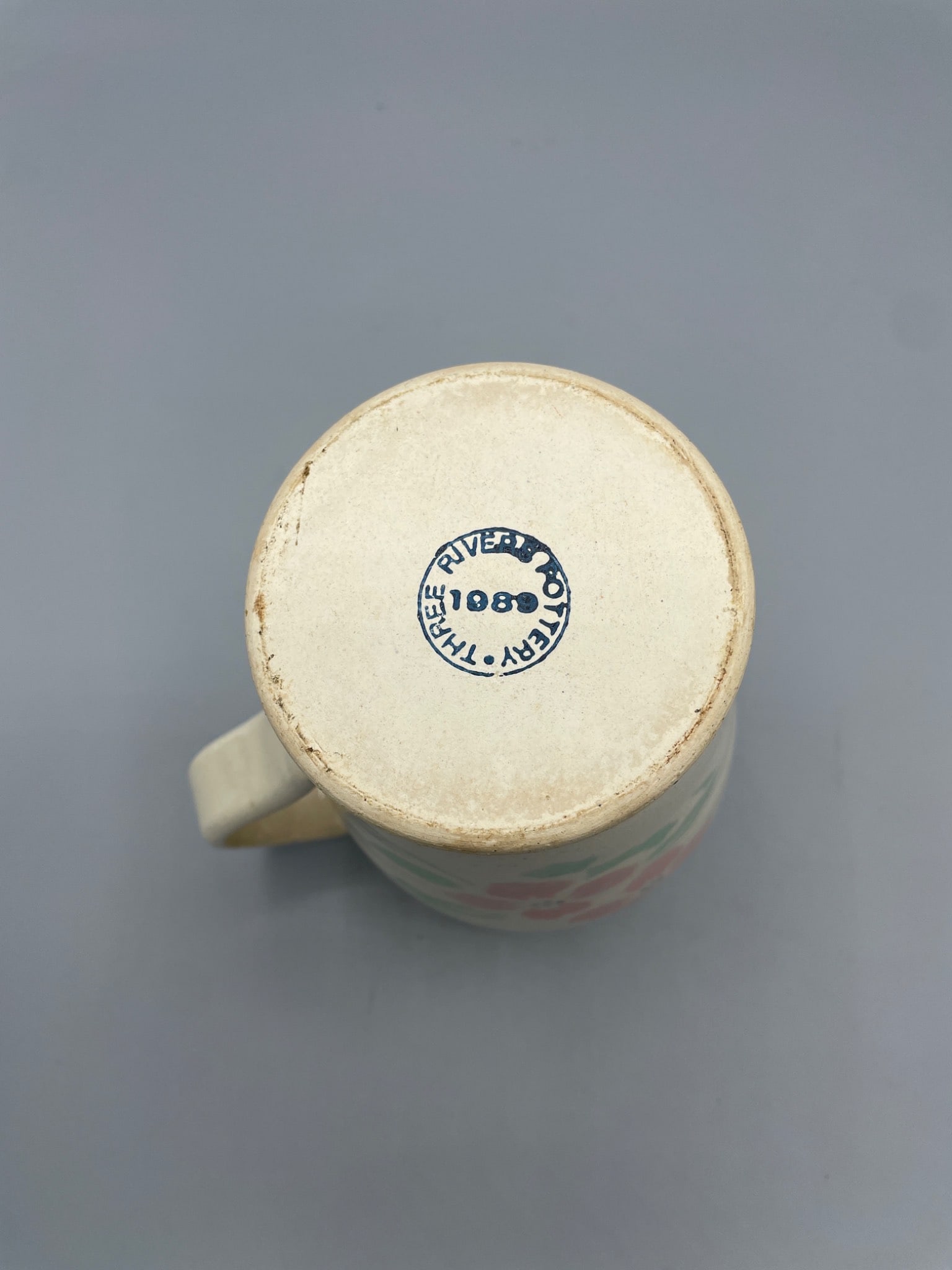 Three Rivers Pottery Ceramic Pitcher, Floral Design, 1989 - 4