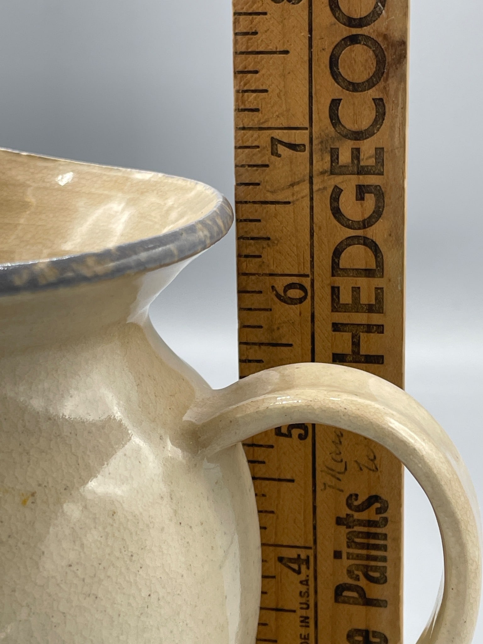 Three Rivers Pottery Ceramic Pitcher, Floral Design, 1989 - 6
