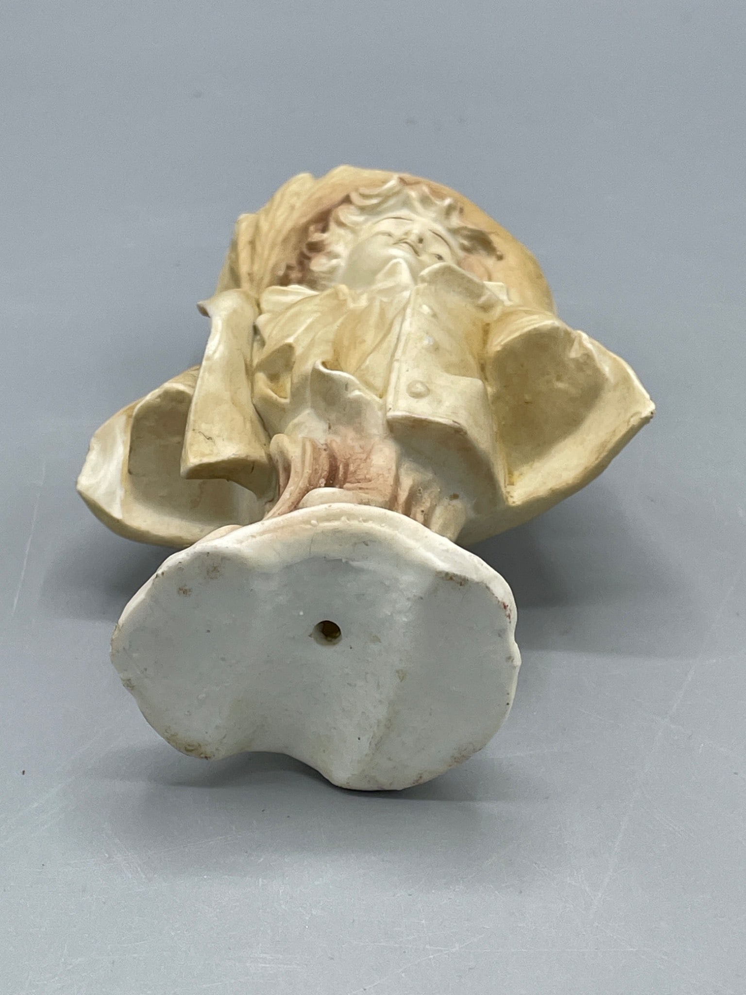 Porcelain Figurine of a Person Wearing Hat and Jacket on a Pedestal Base - 4