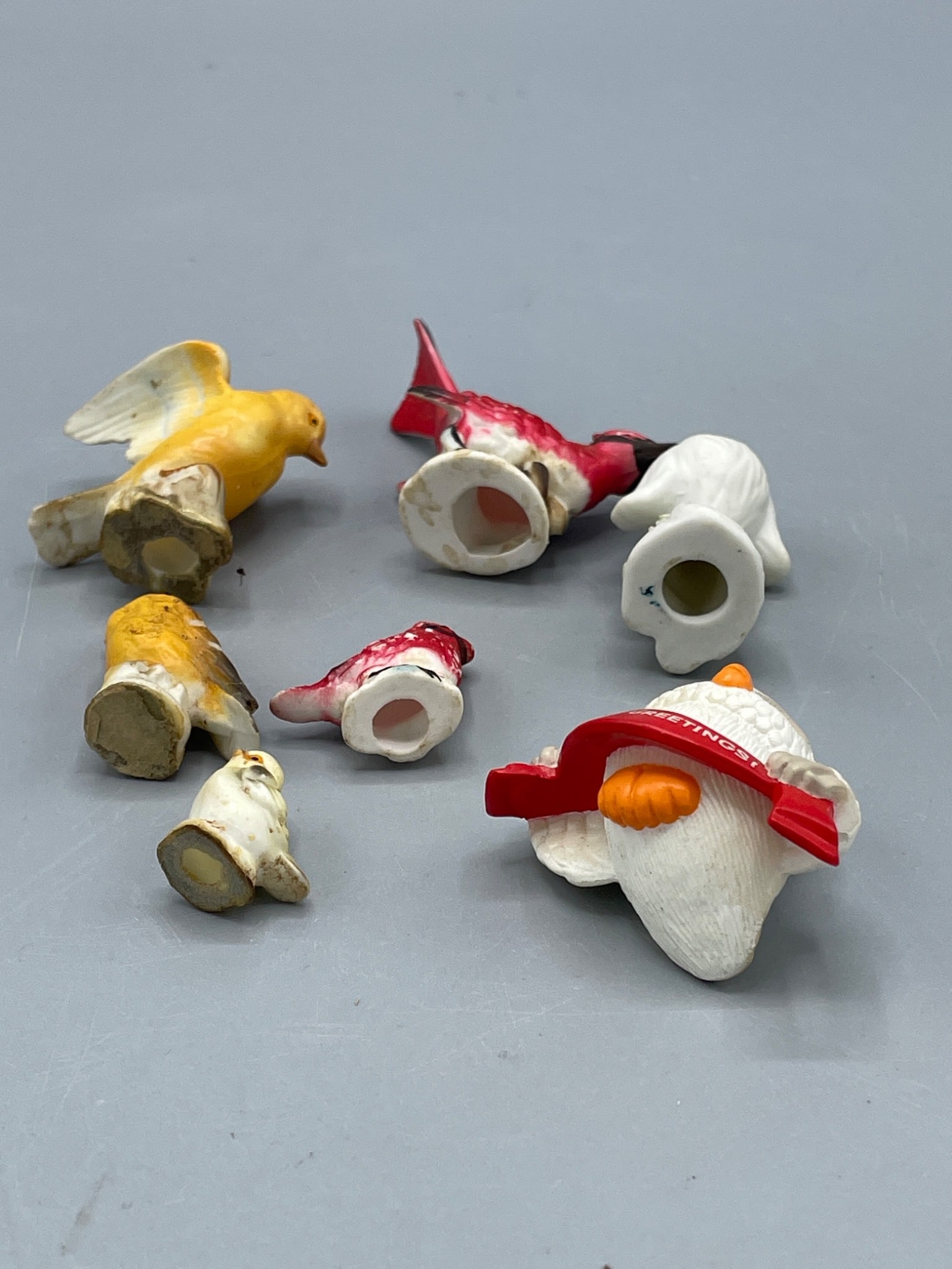 Ceramic Figurines Including Birds and Dog - 4