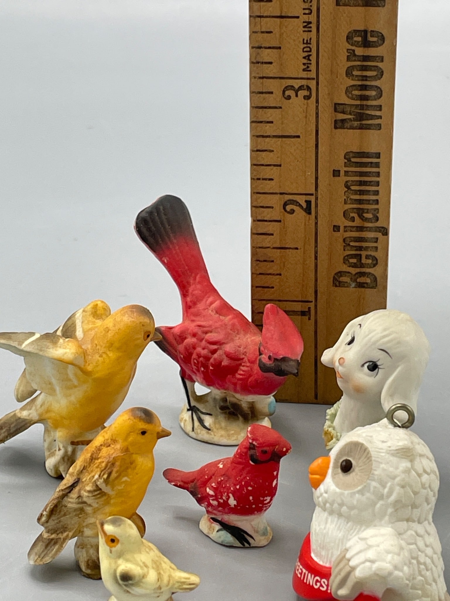 Ceramic Figurines Including Birds and Dog - 5