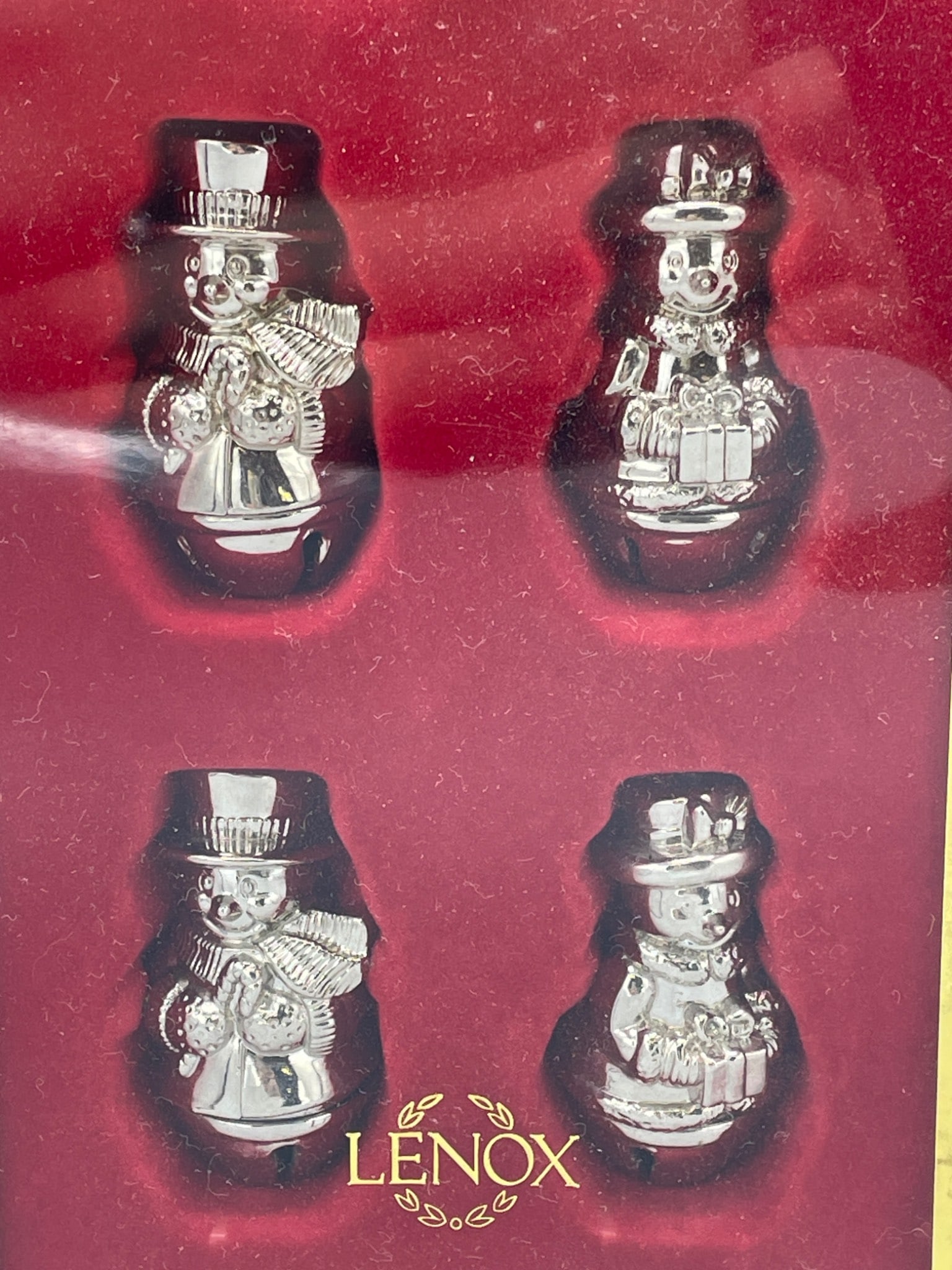 Lenox Yuletide Metal Serveware Snowman Salt & Pepper Shaker Set - 2