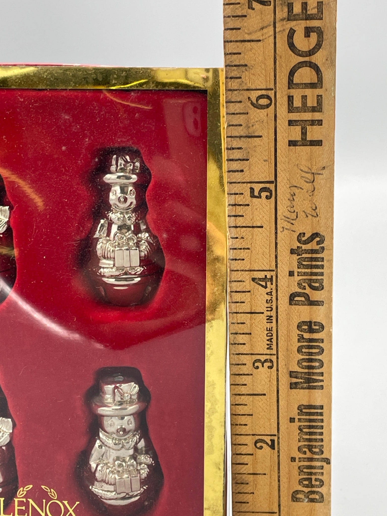Lenox Yuletide Metal Serveware Snowman Salt & Pepper Shaker Set - 6