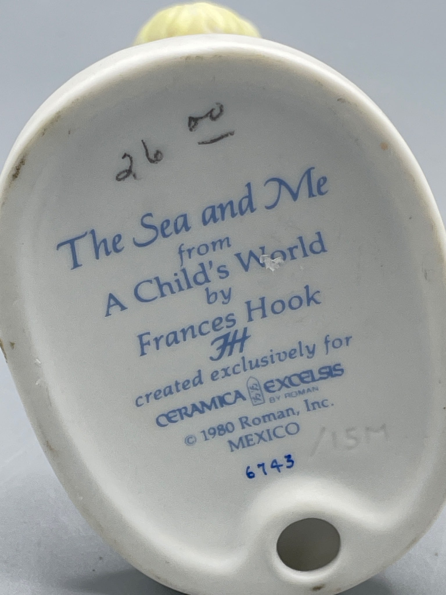 1980 Ceramic Figurine 'The Sea and Me' by Frances Hook for Roman Inc. - 4