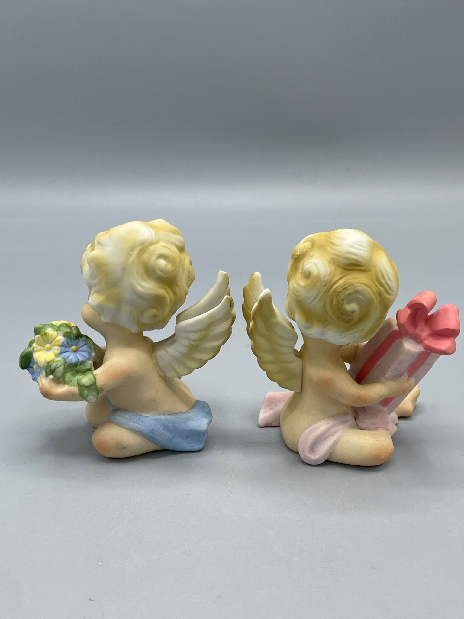 Fine Quality Lego Japan Cherub Figurines with Original Labels - 3