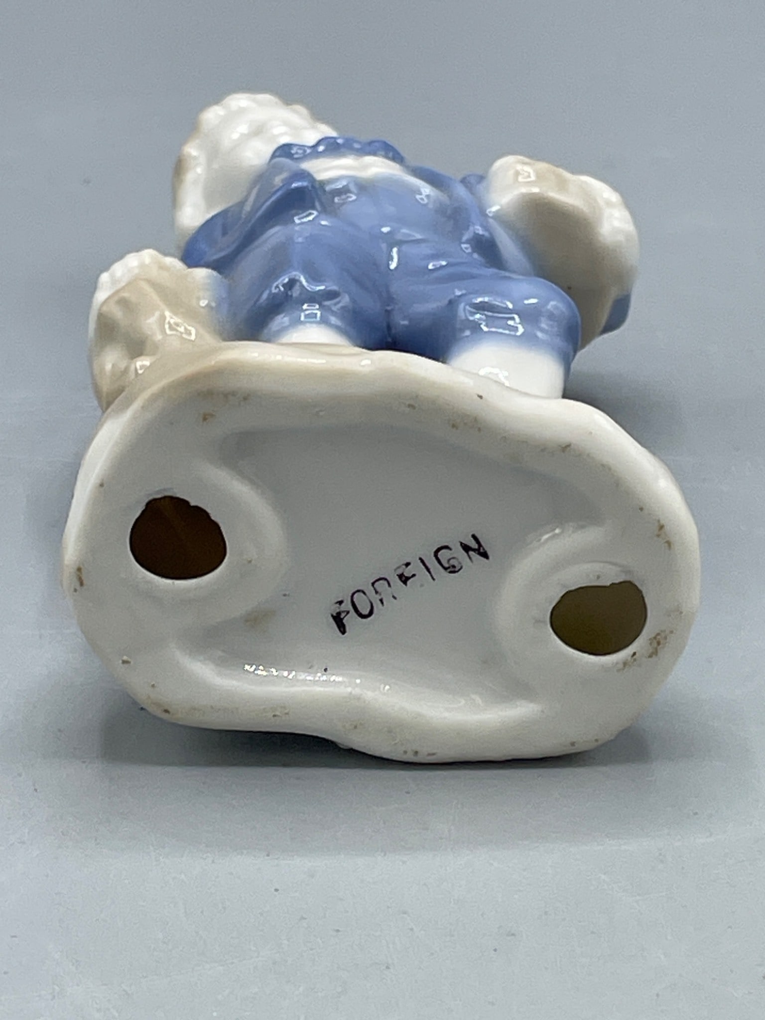 Porcelain Figurine of a Boy with 'FOREIGN' Marking, Approx. 5 Inches - 3