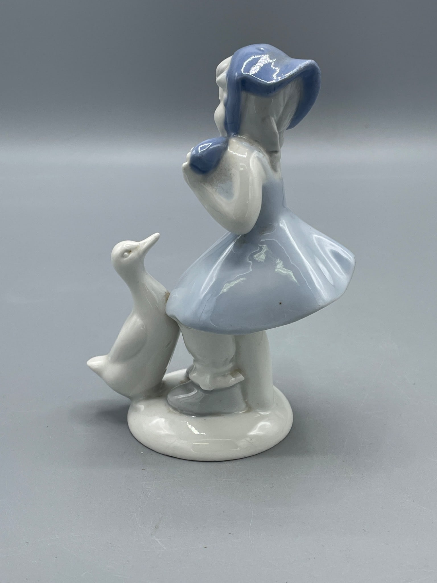 Porcelain Figurine of Girl with Goose, Model G710B, Made in Western Germany - 4