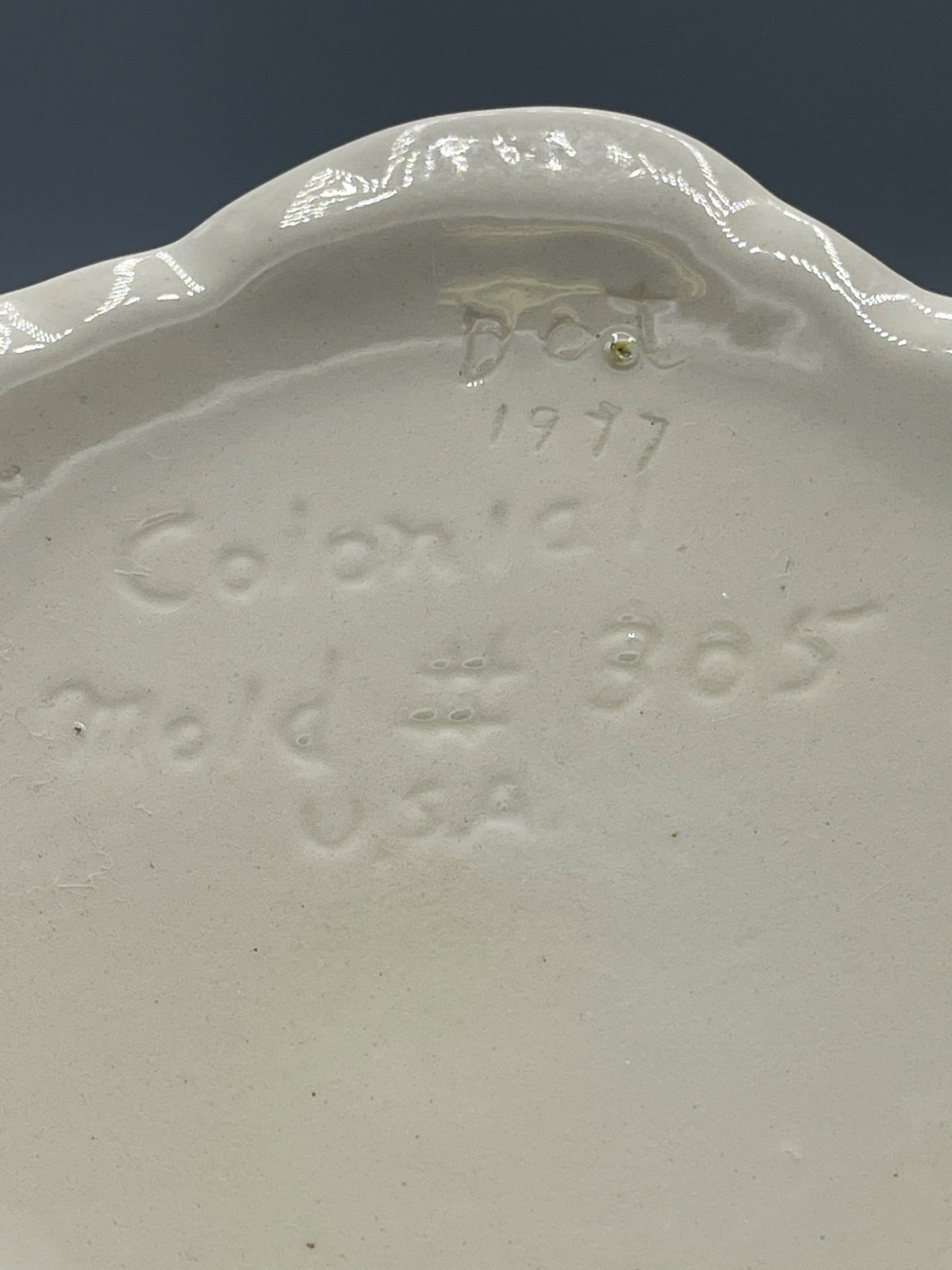 Colonial Mold USA Creamer Model 305 with Floral Design, 1937 - 5