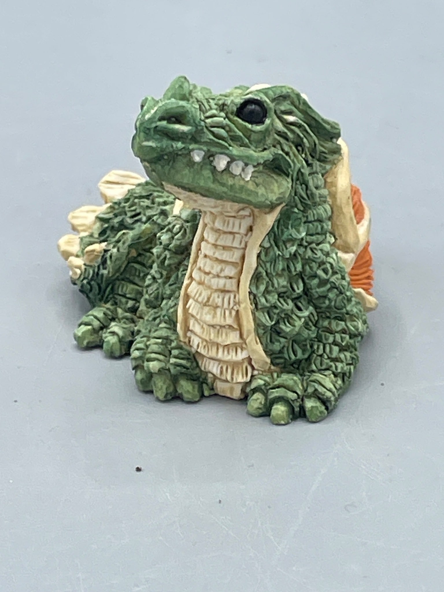 Stone Critters Littlest Limited Edition Dragon Figurine SC-401 Made in USA: This item is a Stone Critters Littlest Collection Dragon figurine, model number SC-401, marked as Made in the USA. It is designed and crafted by United Design Corporation in Noble, OK. The piece is de