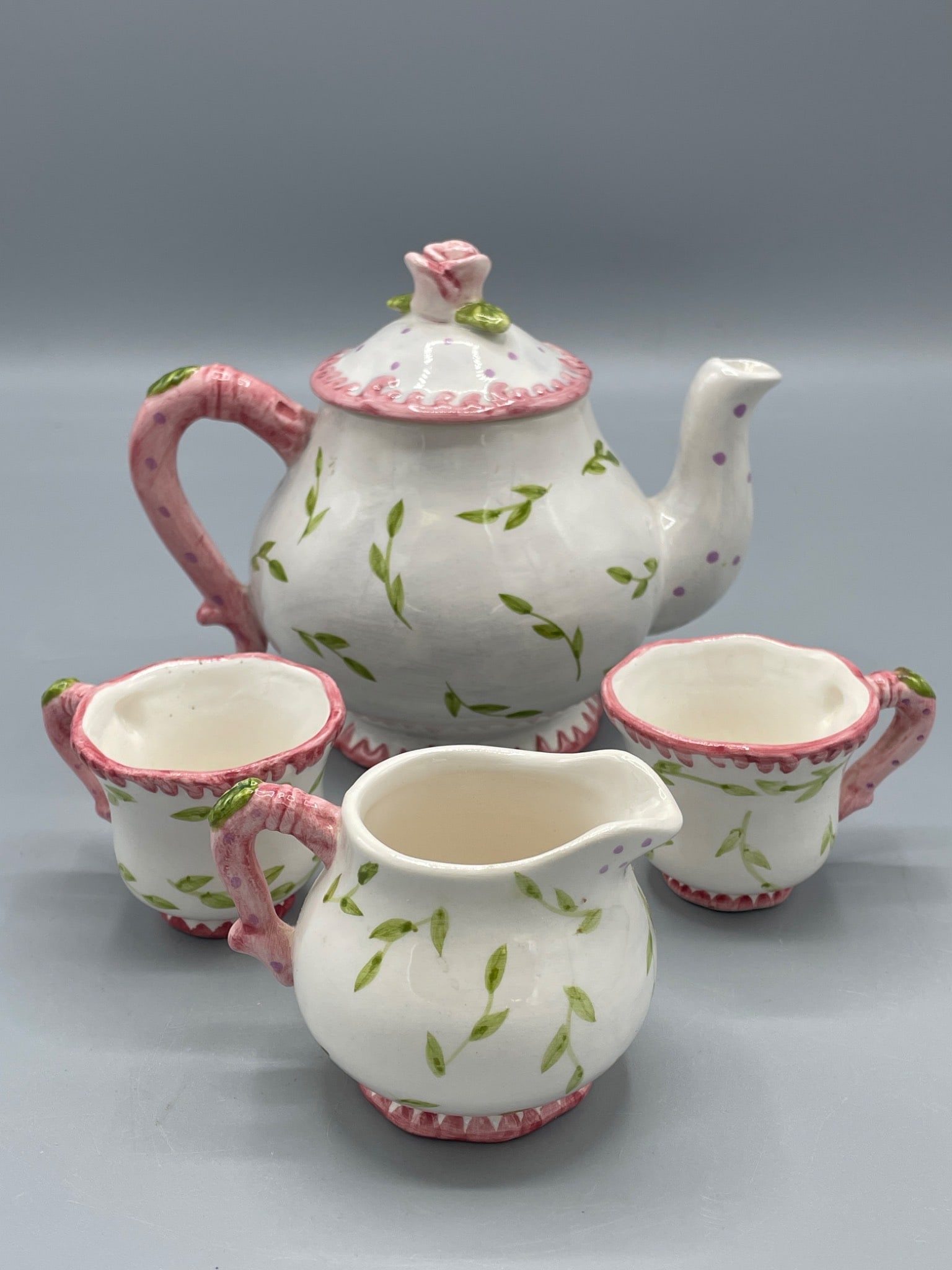 Hand-Painted Tea Set by Milson & Louis, Made in China (1 of 7)
