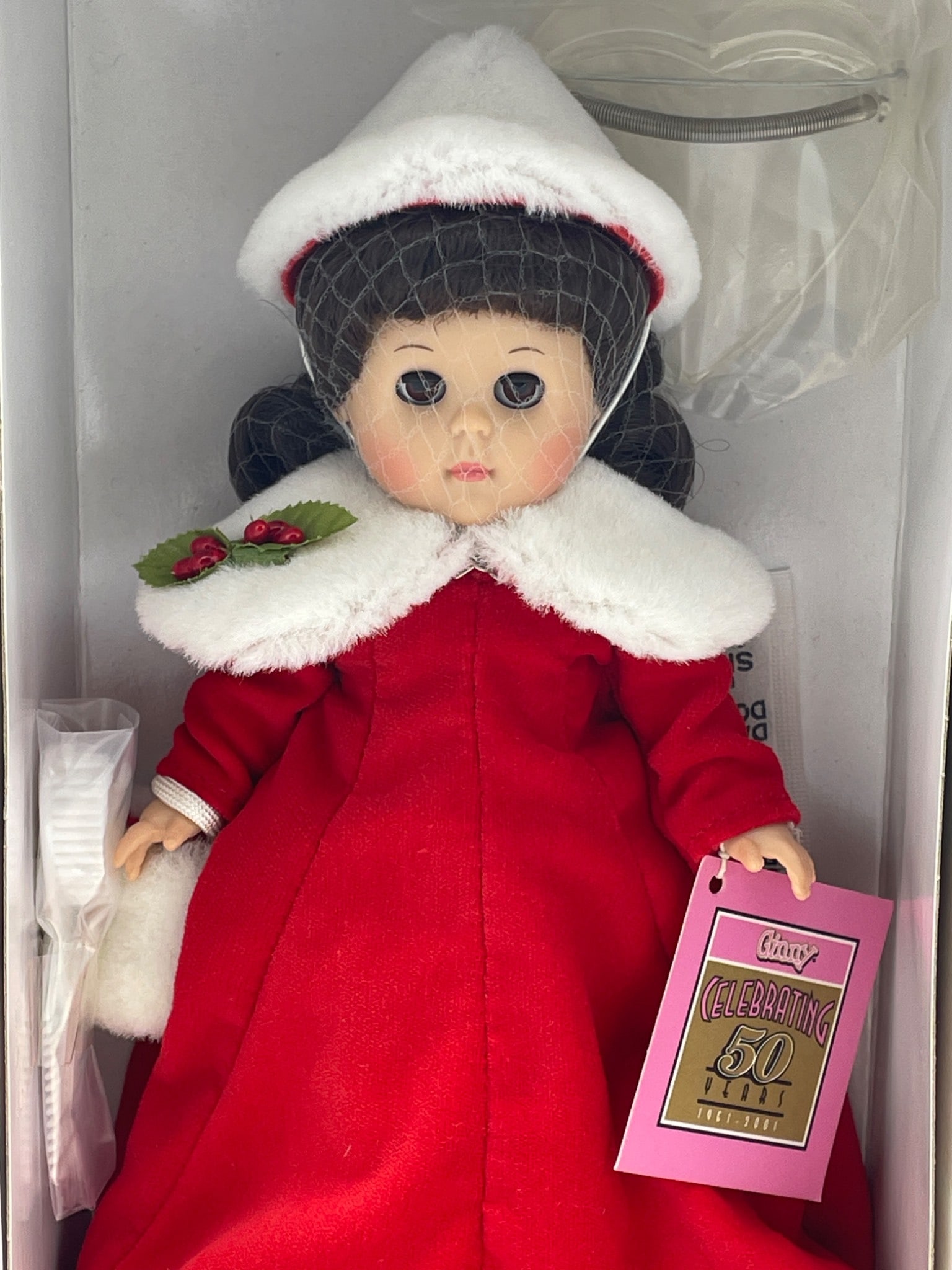 Ginny 2001 Holiday Edition Doll by The Vogue Doll Company, Model #7075 - 2
