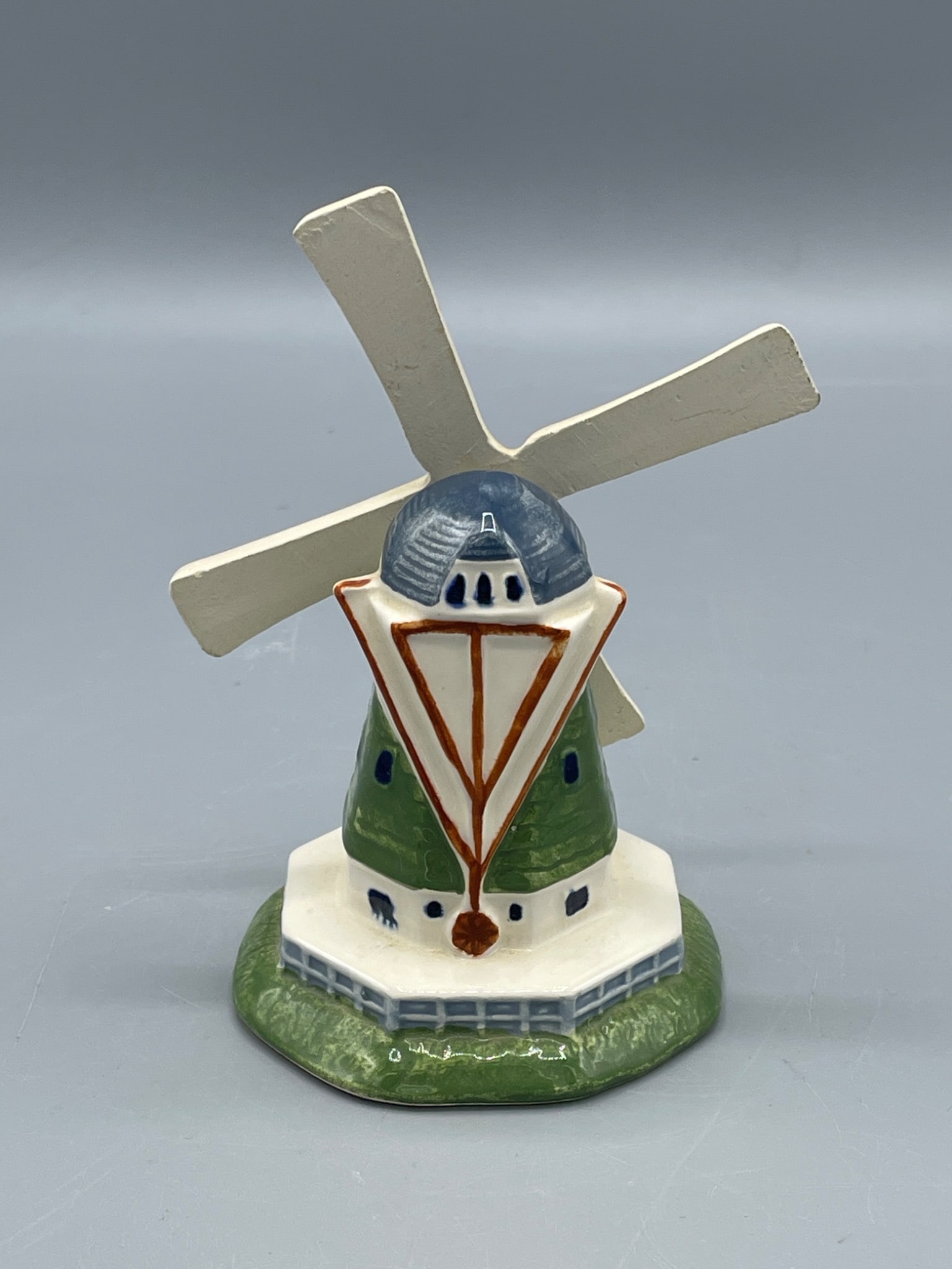 Royal Copenhagen 'Poly Delft' Ceramic Windmill, Model 1175O - 3