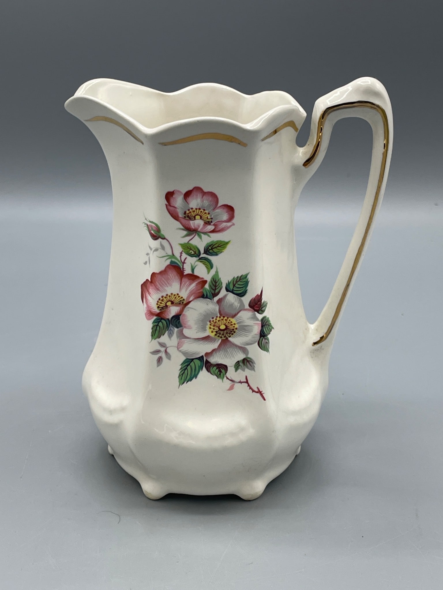 House of Webster Ceramics Floral Pitcher, Eastland Texas (1 of 6)