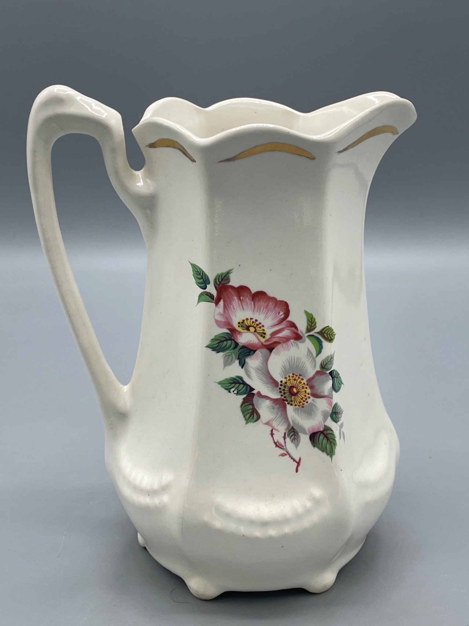 House of Webster Ceramics Floral Pitcher, Eastland Texas - 2