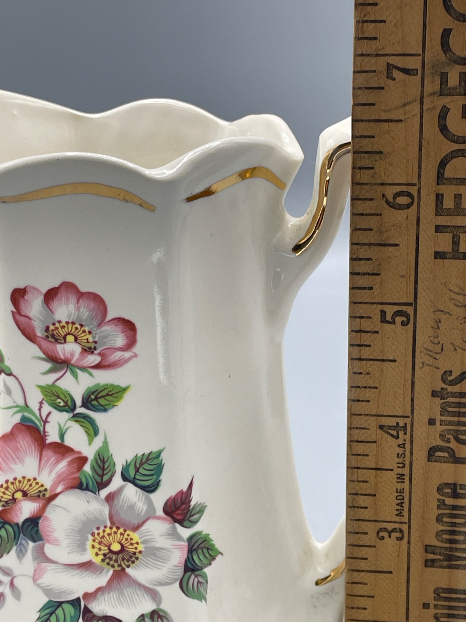 House of Webster Ceramics Floral Pitcher, Eastland Texas - 6