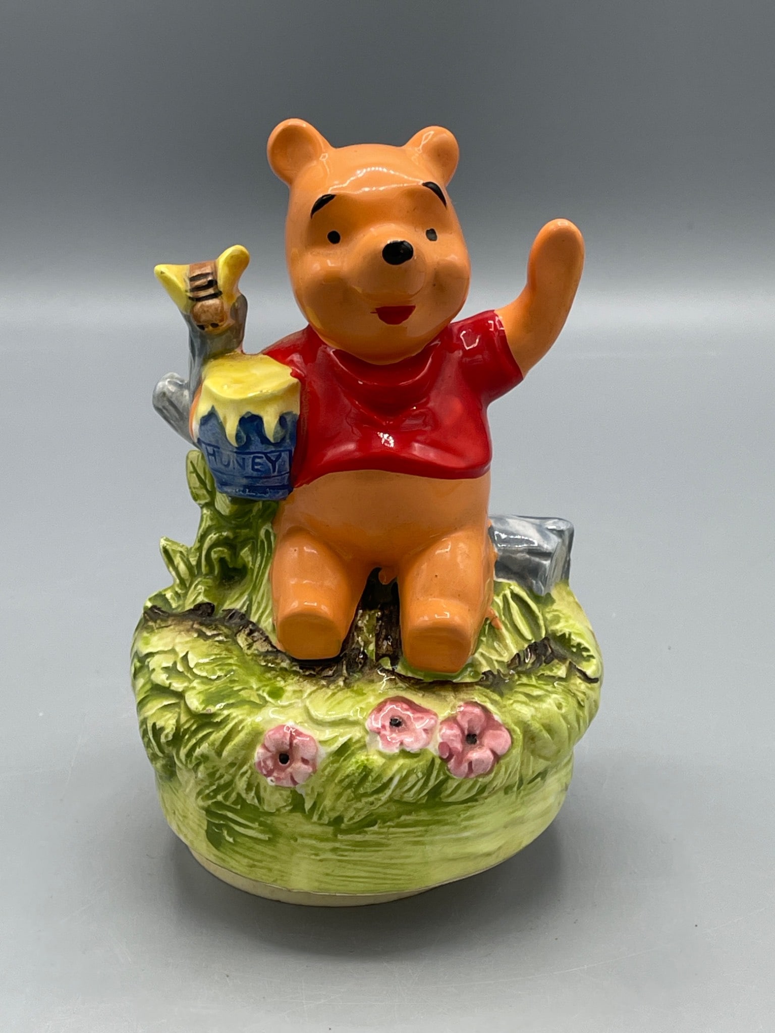 Walt Disney Productions Ceramic Winnie the Pooh Music Box, Copyright Stamp (1 of 7)