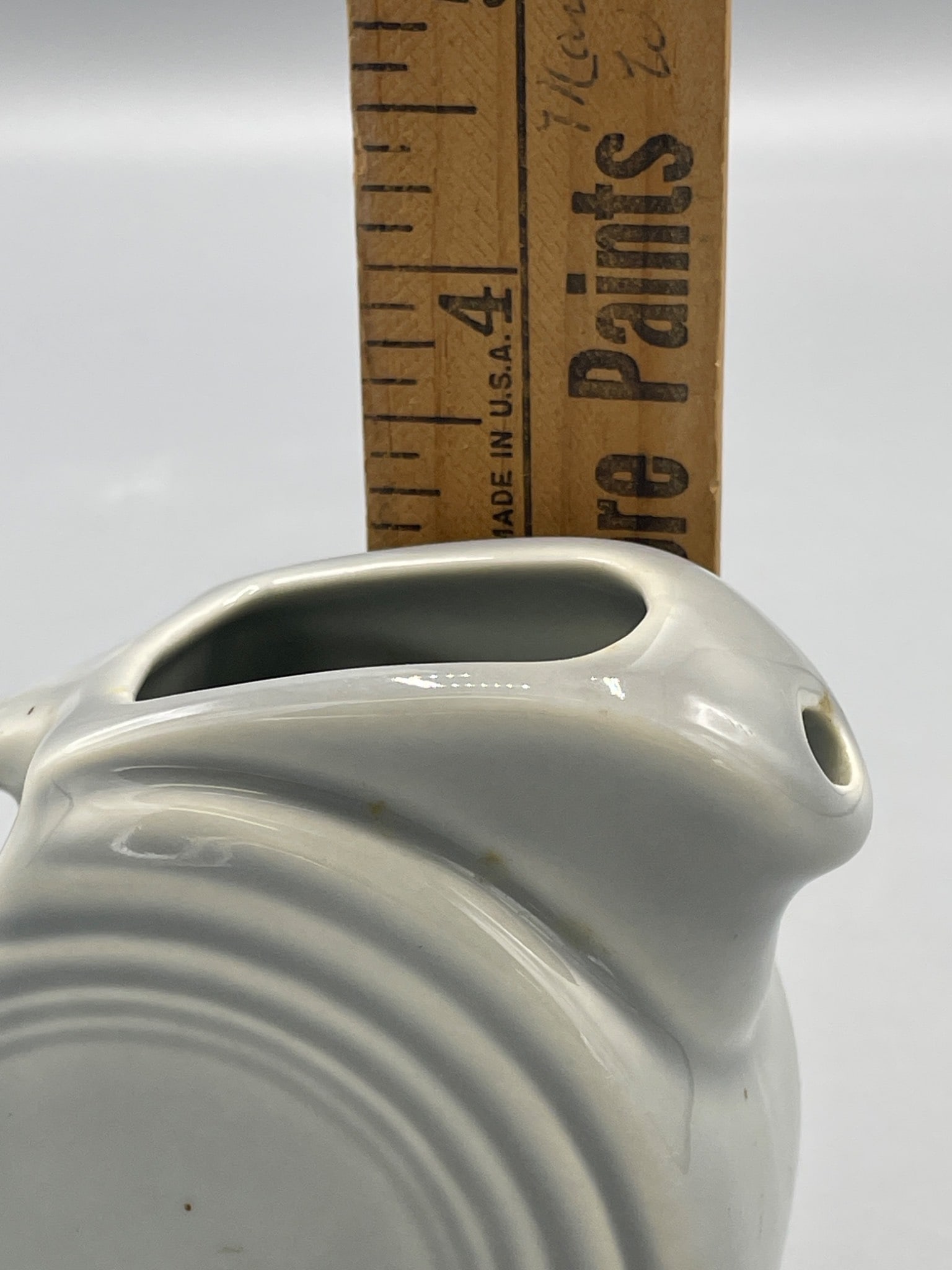 Vintage Fiesta USA Gray Disk Water Pitcher - 5
