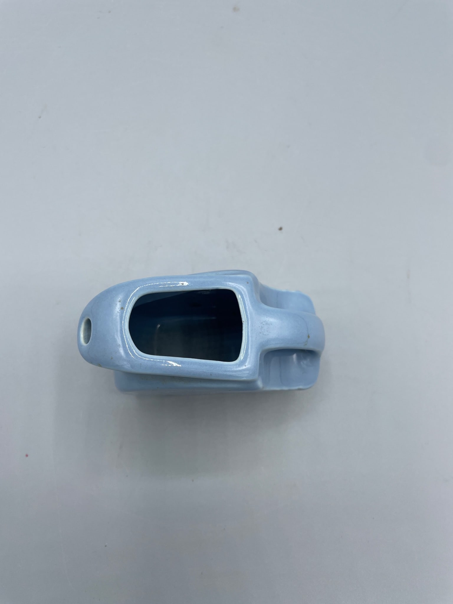Blue Fiesta Mini Disc Pitcher With Original Markings, USA Made - 3