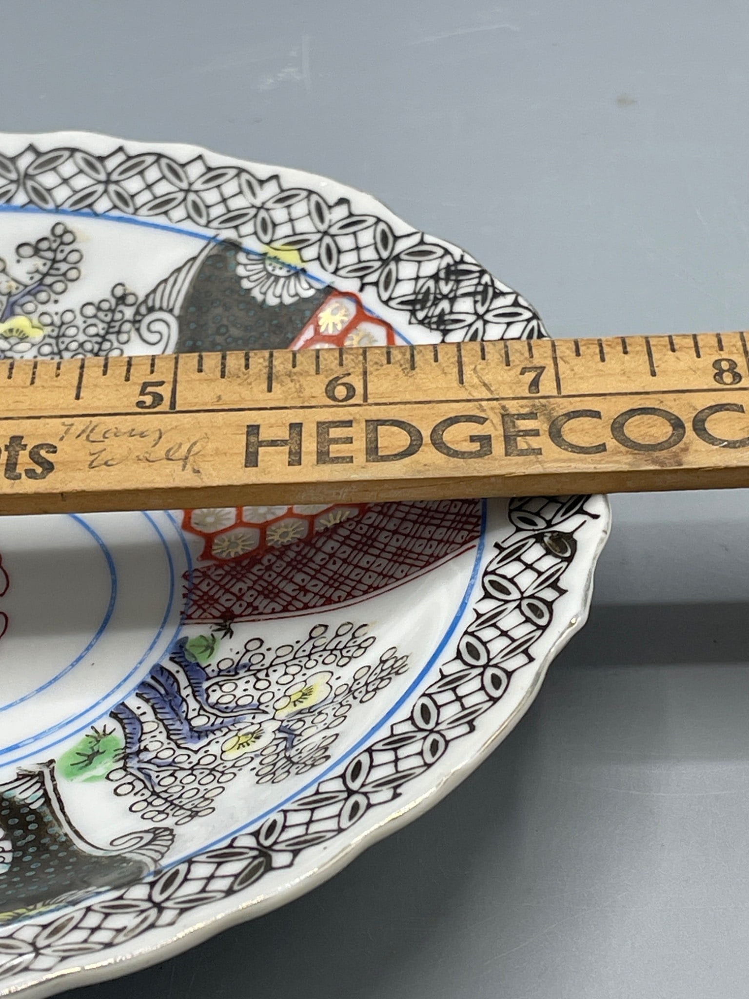 Goldcastle Hand-Painted Plate Made in Japan with Intricate Pattern - 5