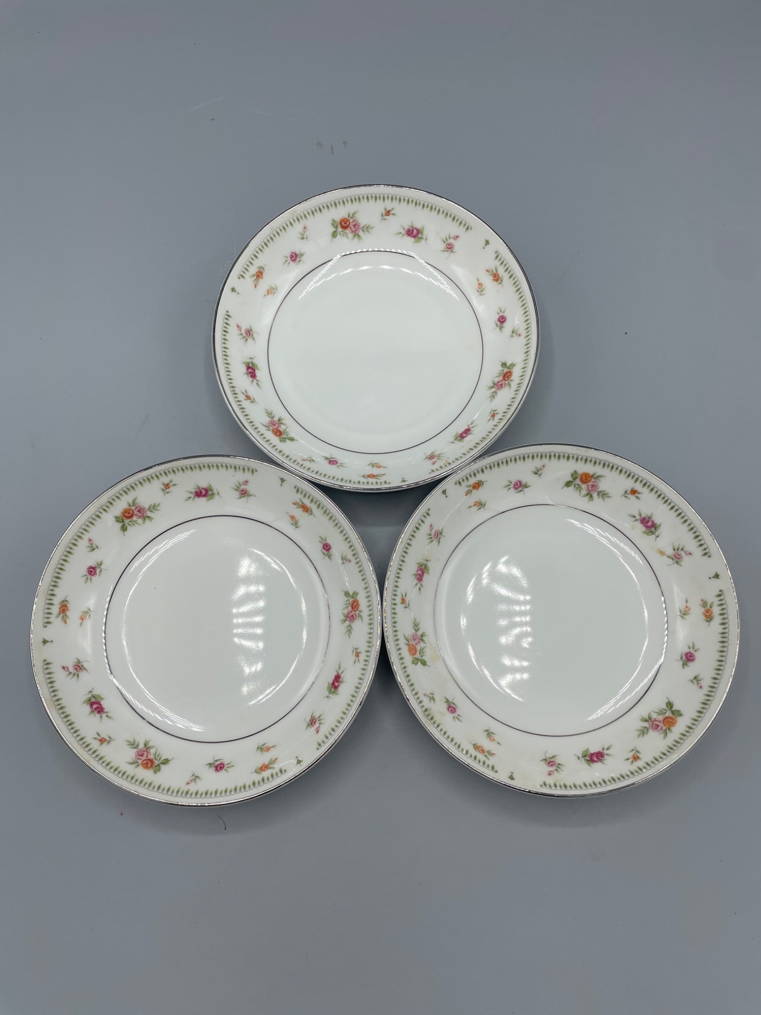 3 Abingdon Fine Porcelain China Bowls Made in Japan (1 of 5)