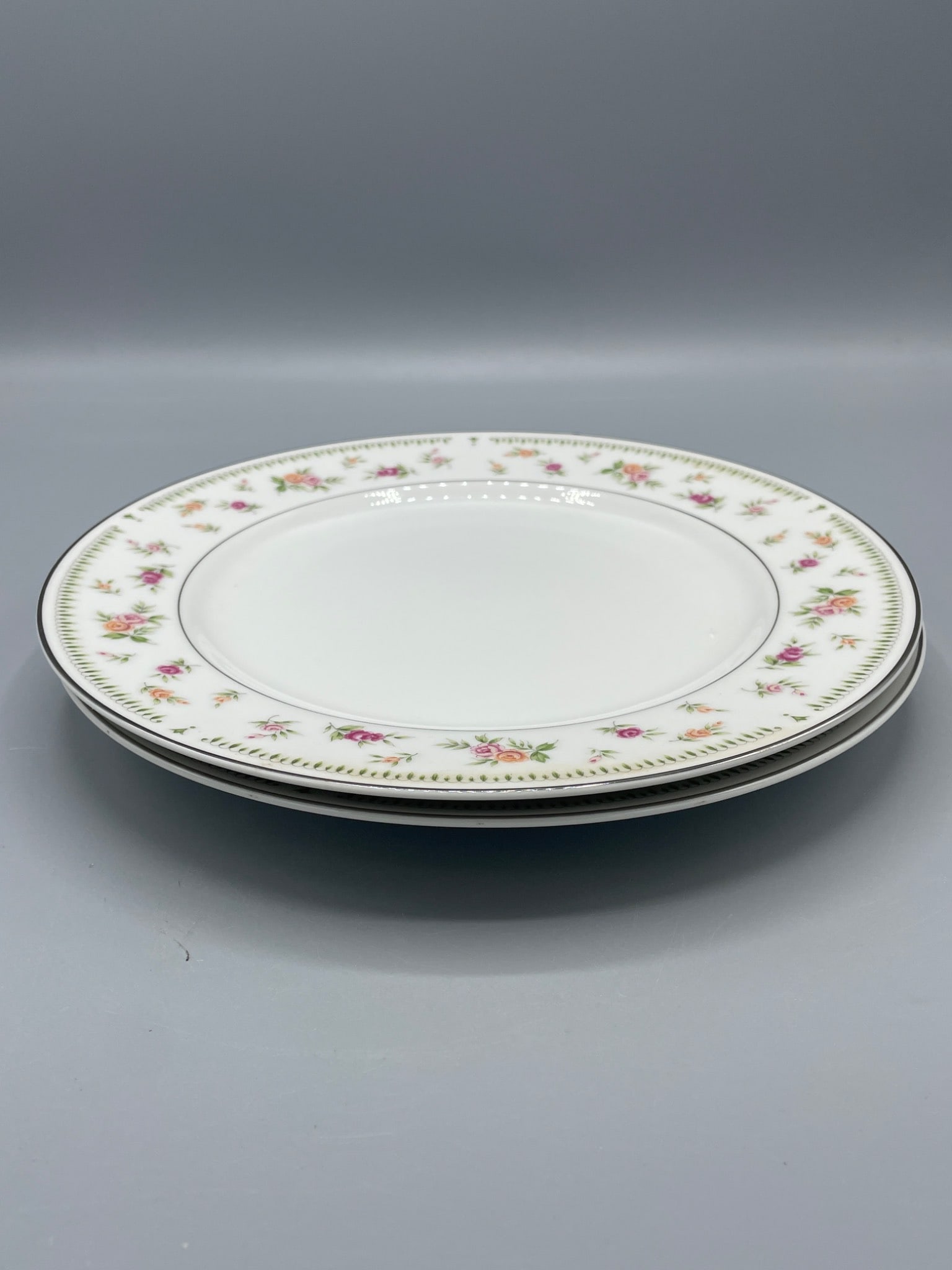 Two Abingdon Fine Porcelain China Plates Made In Japan - 2