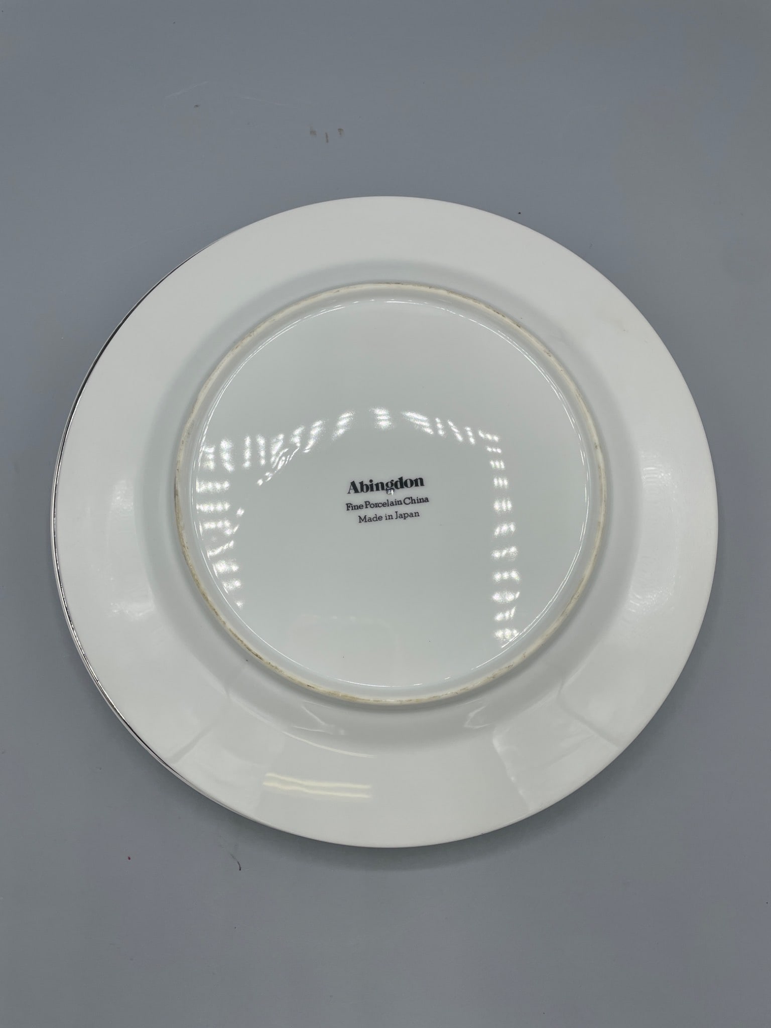 Two Abingdon Fine Porcelain China Plates Made In Japan - 3