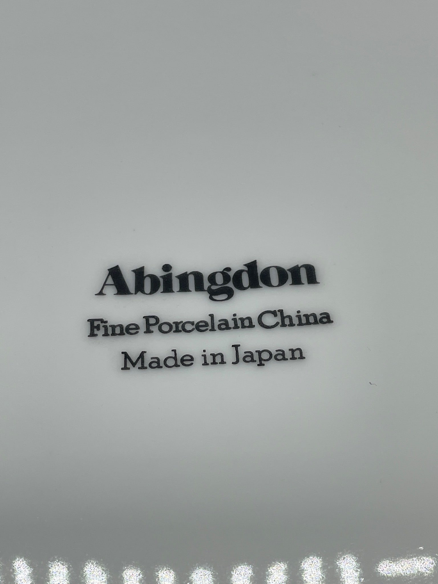 Two Abingdon Fine Porcelain China Plates Made In Japan - 4