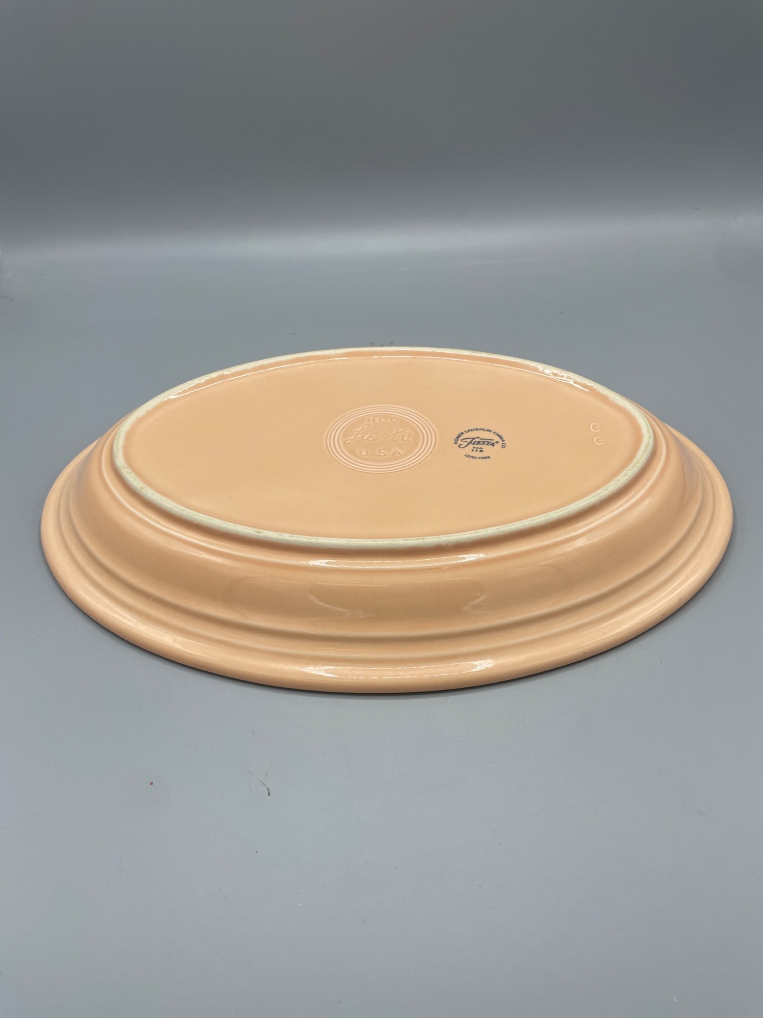 Homer Laughlin Fiesta Ivory Oval Serving Platter, 15 Inches - 3