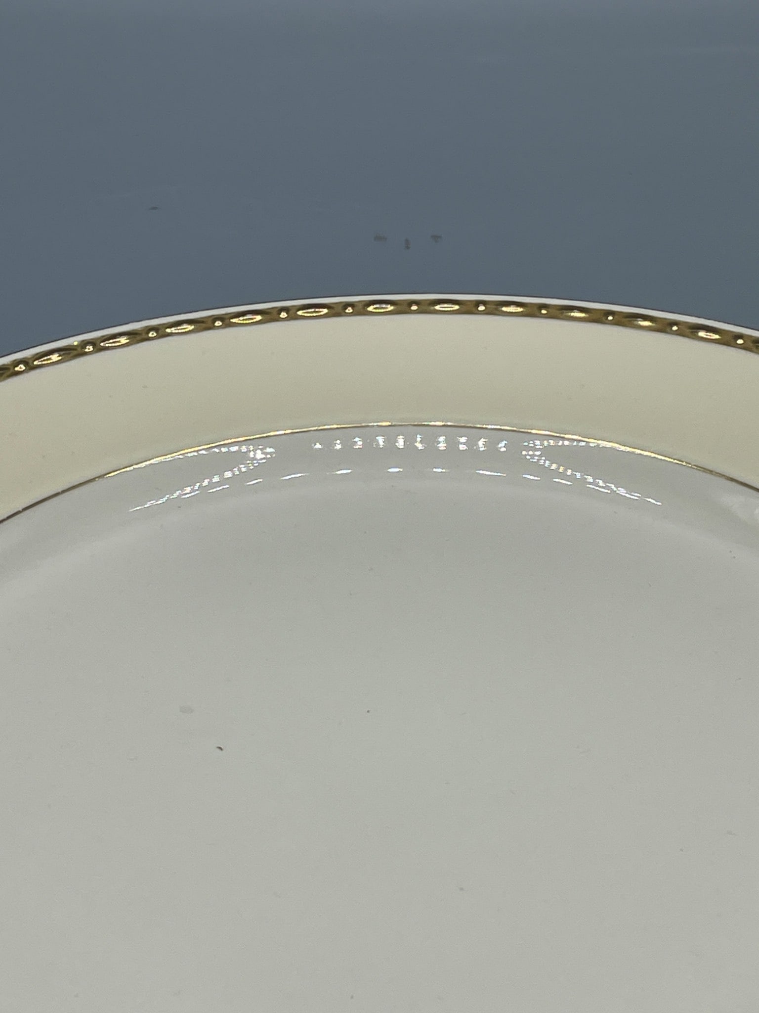 Homer Laughlin Eggshell Georgian Plate, H40N5, Made in USA - 2