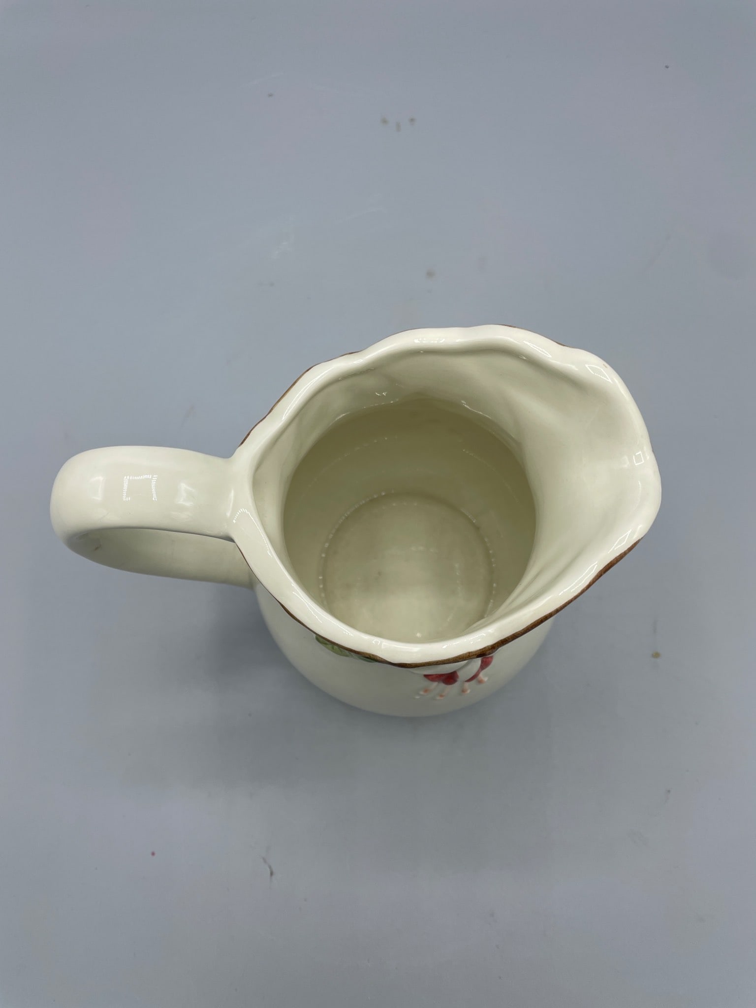 Otagiri Handcrafted Ceramic Pitcher with Hummingbird and Floral Design - 3
