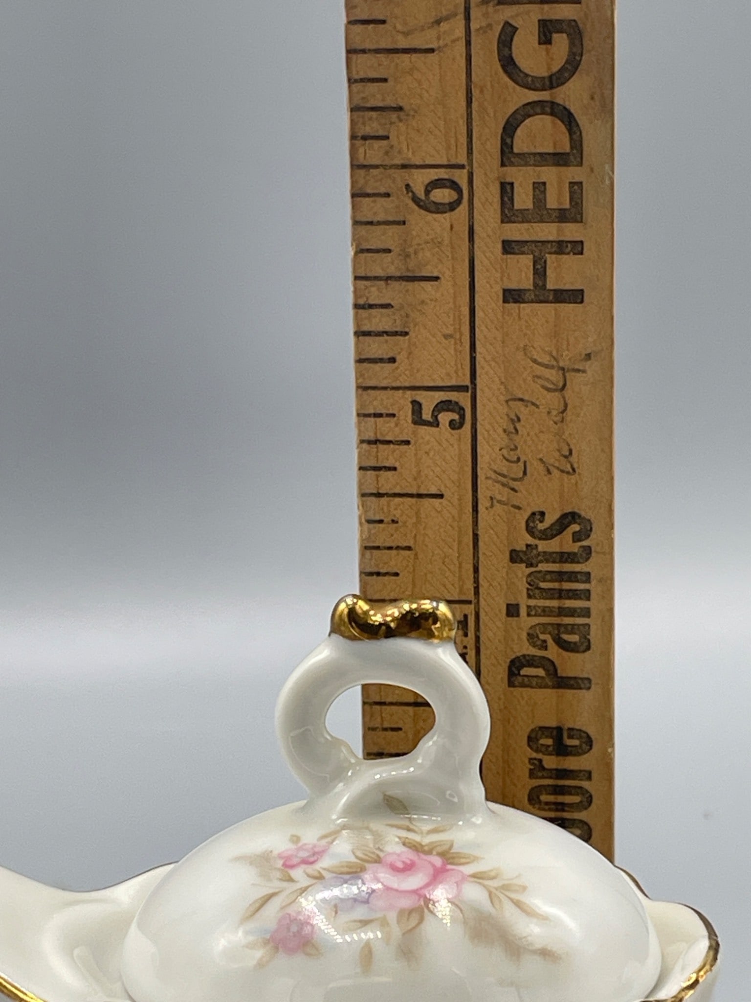 Lefton China 6841 Hand-Painted Creamer with Floral Design - 7