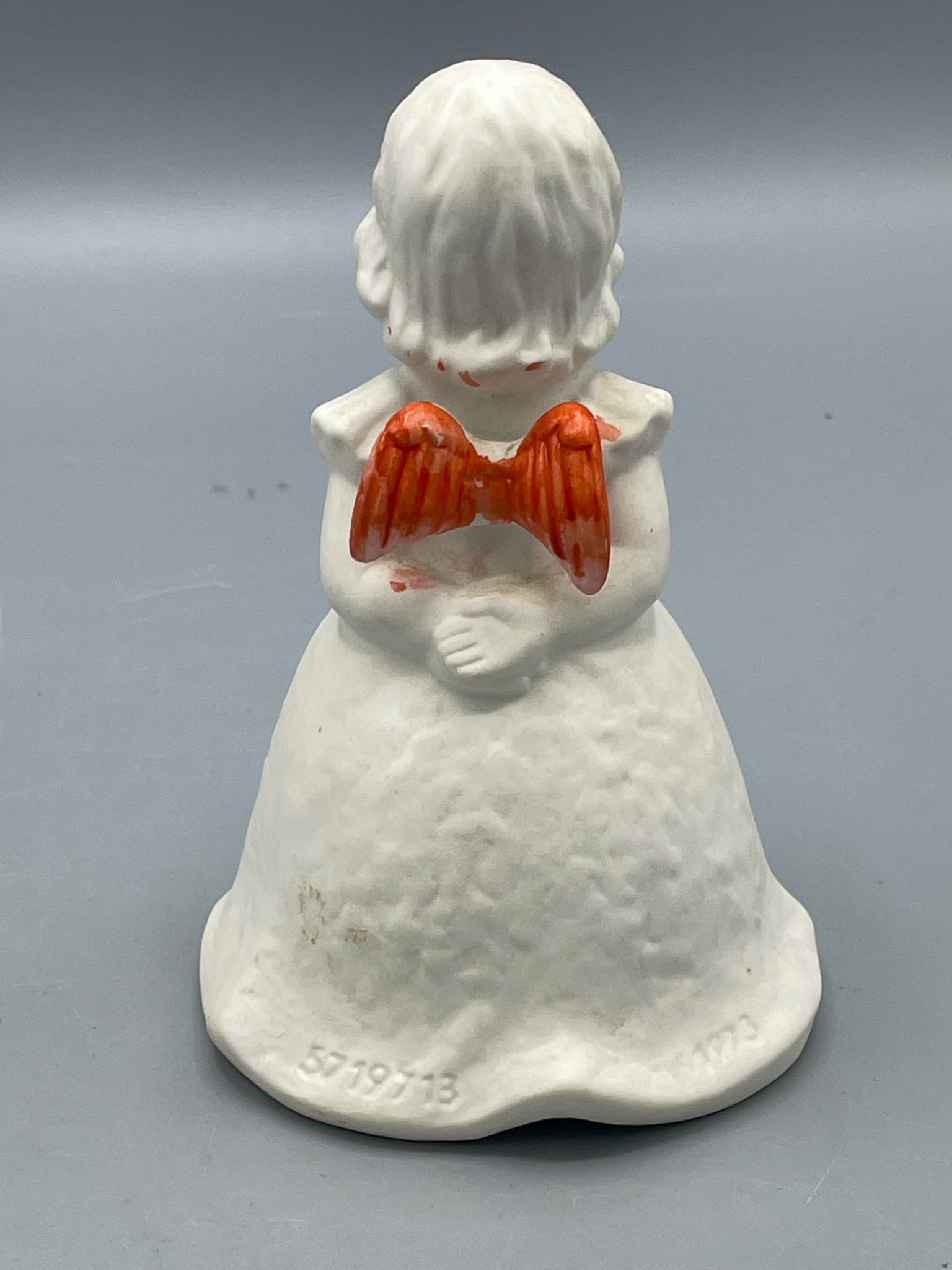 Goebel West Germany Angel Figurine Bell, Stamped 1973 - 2