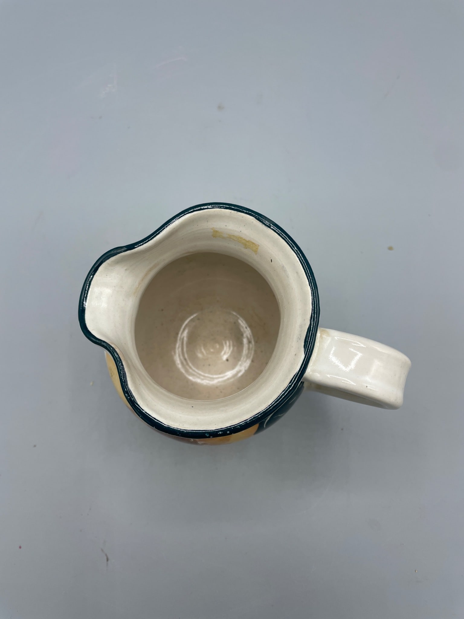 Handcrafted Pitcher by Eagle Rd Pottery with Sunflower Design - 3