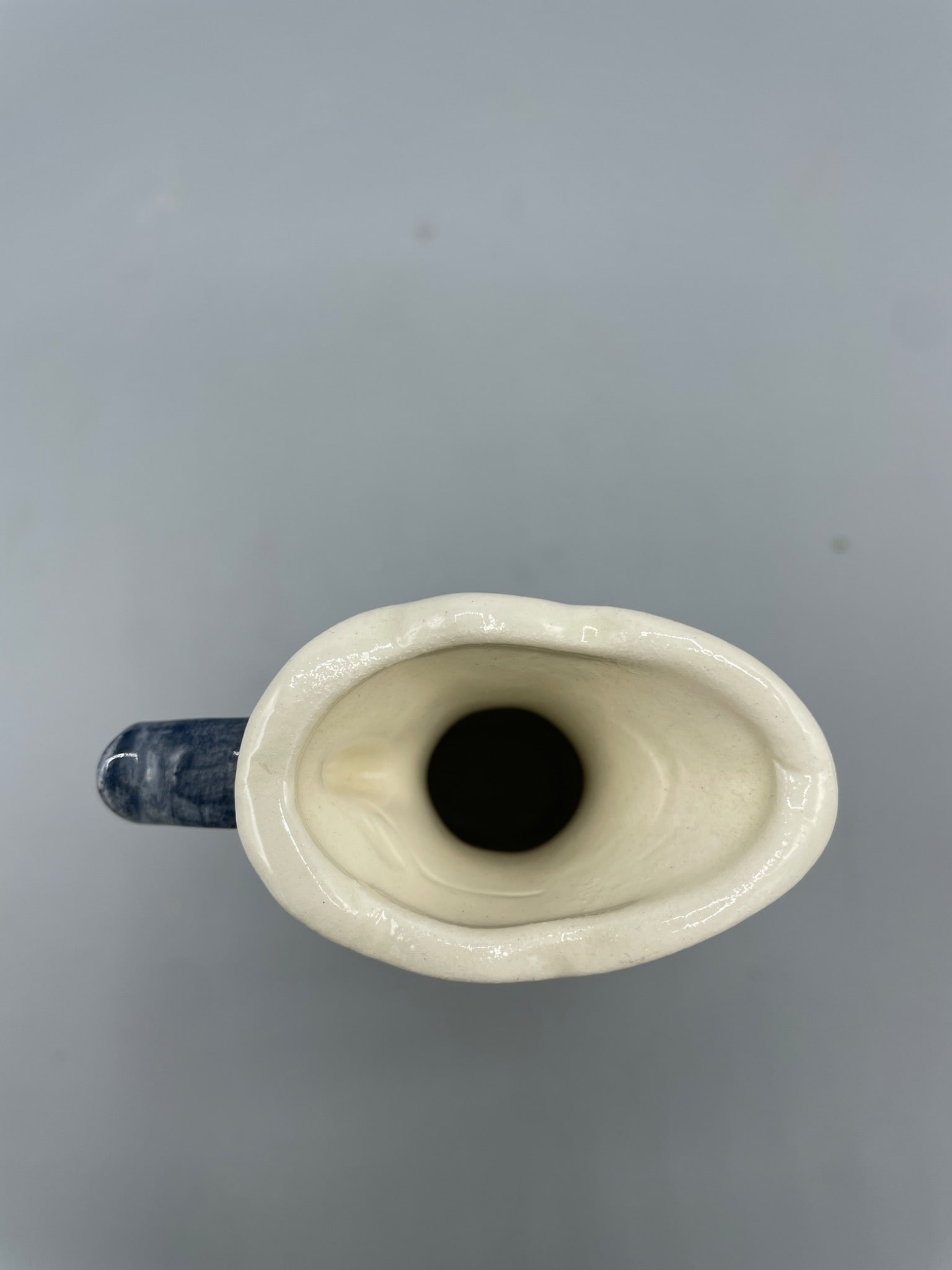 Ceramic Pitcher with Bird Motif, Marked M003 - 3