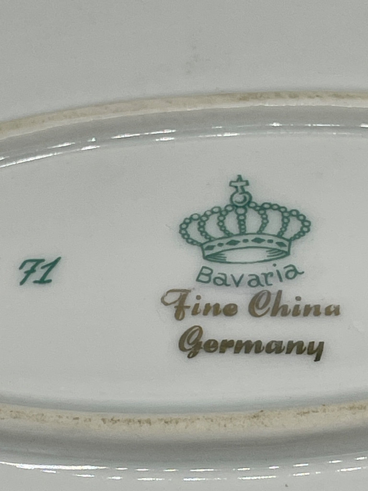 Bavaria Fine China Floral Pattern Serving Platter, Germany, Model F1 - 5