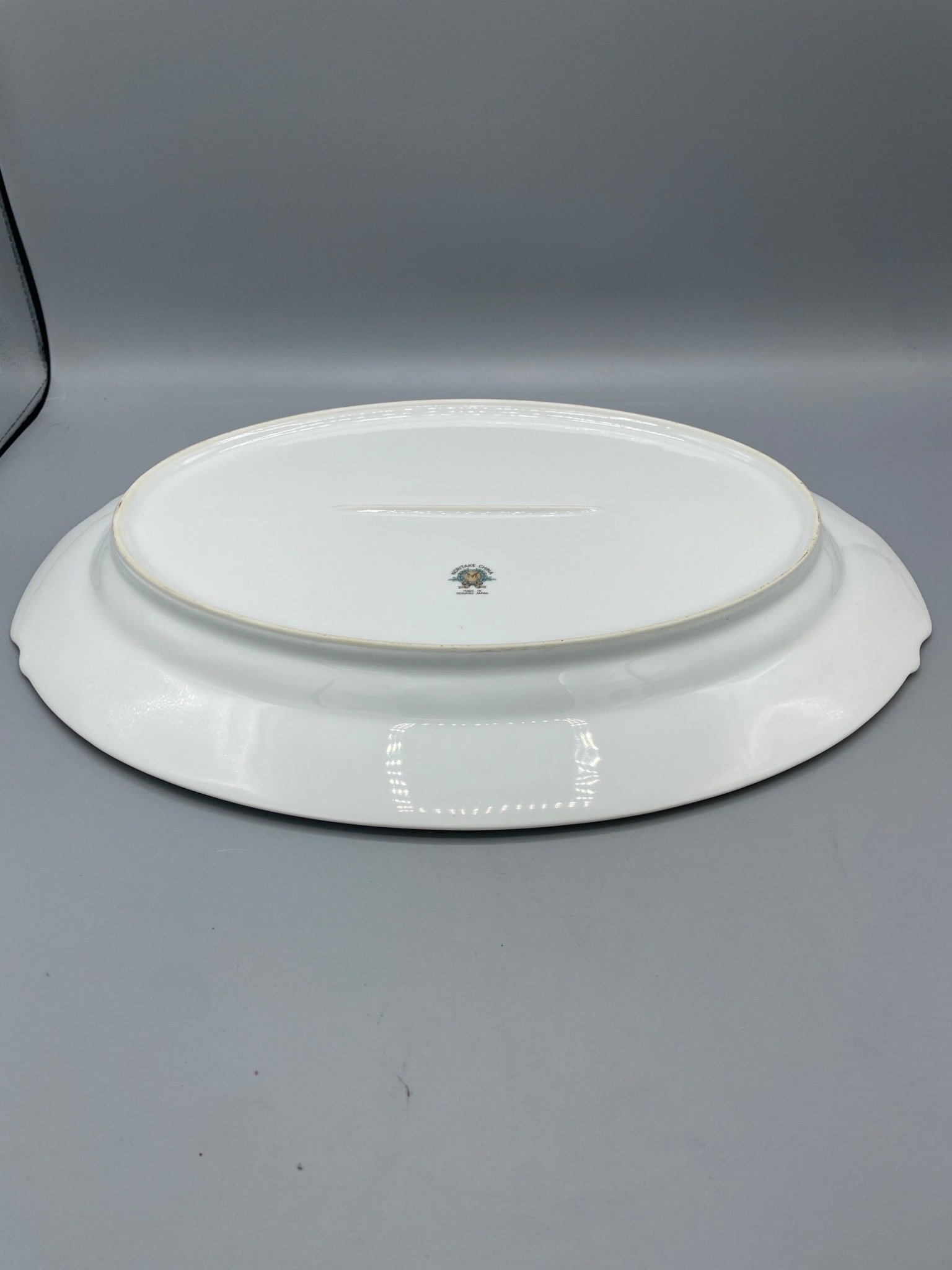 Noritake China Serving Platter Made in Occupied Japan with Floral and Gold Accents - 3