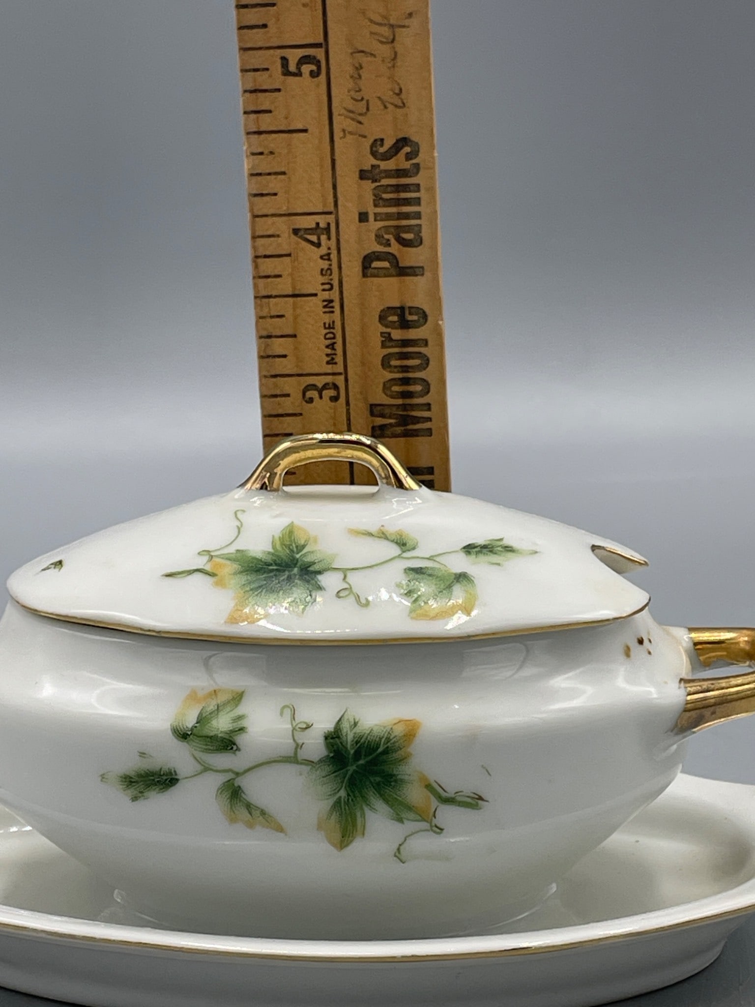 Porcelain Tureen with Lid and Tray, Royal Crown Marked 1446 - 6