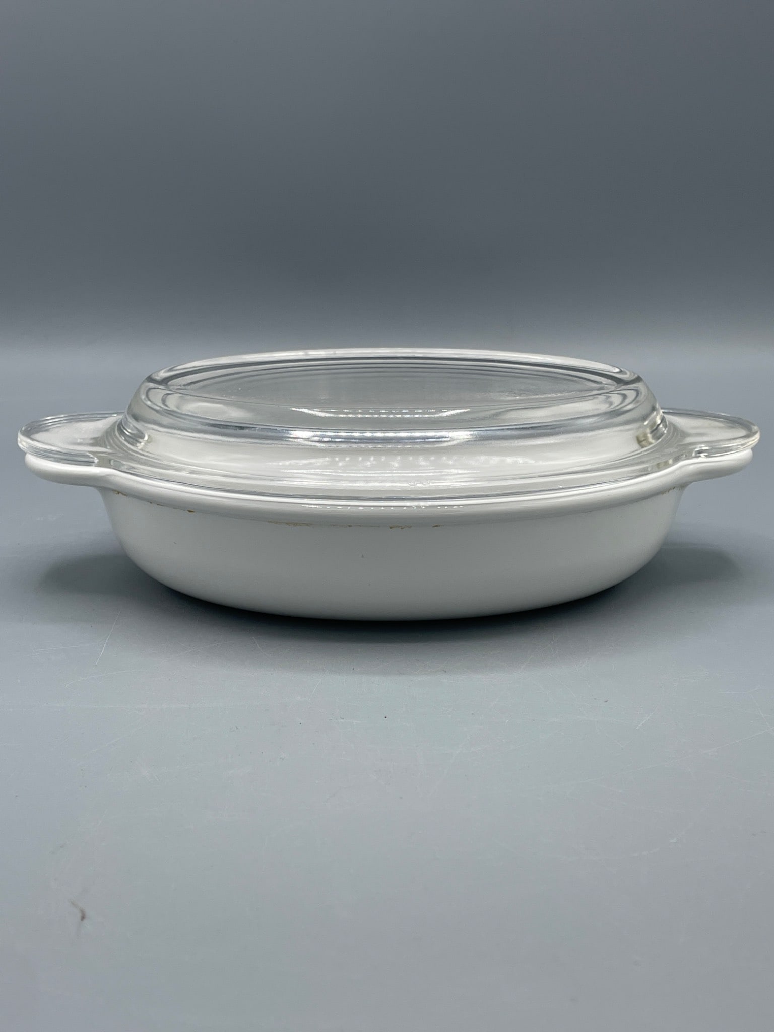 Corning Ware P-14-B Oval Dish with Glass Lid, 14 oz, White - 2